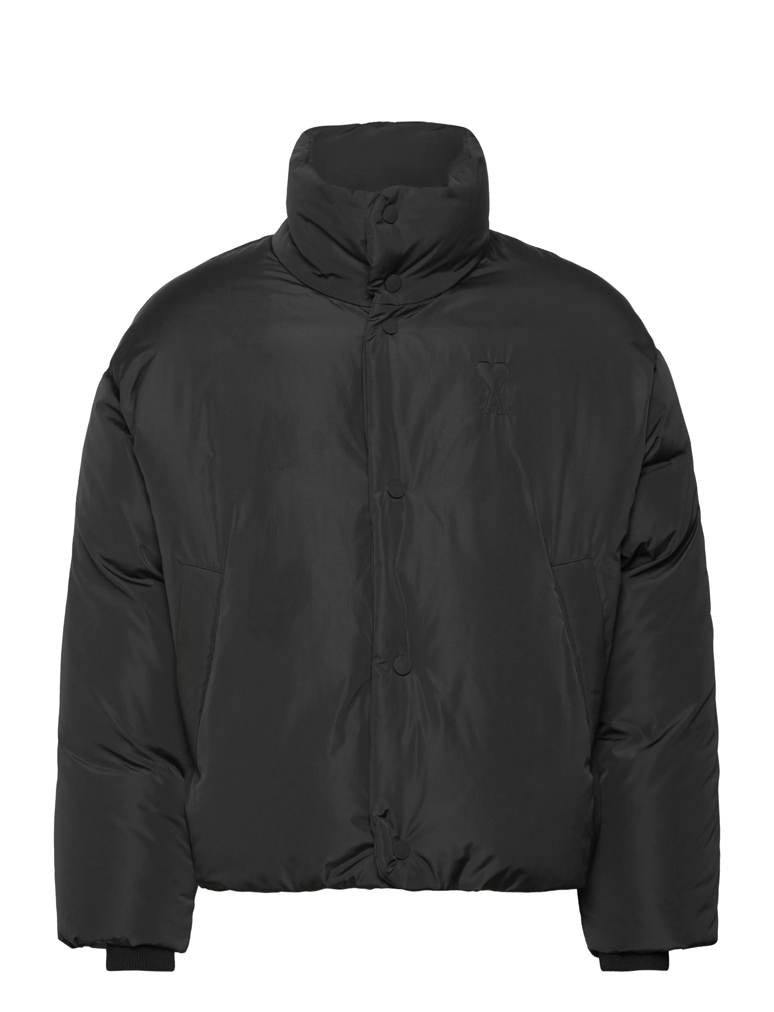 AMI De Coeur Down Jacket, Mænd, Dunjakke, Sort, Str: XS