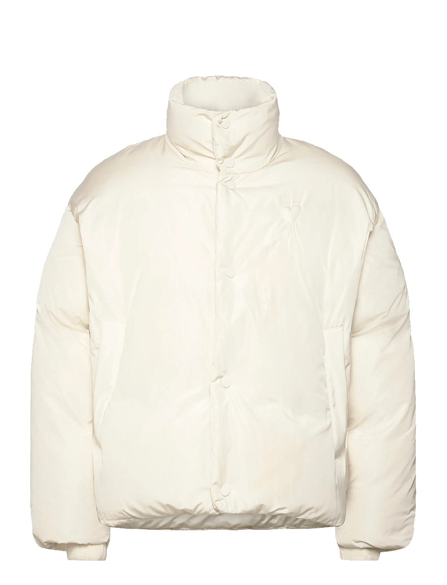 AMI - AMI DE COEUR DOWN JACKET - daunenjacken - 185 : ivoire - 0