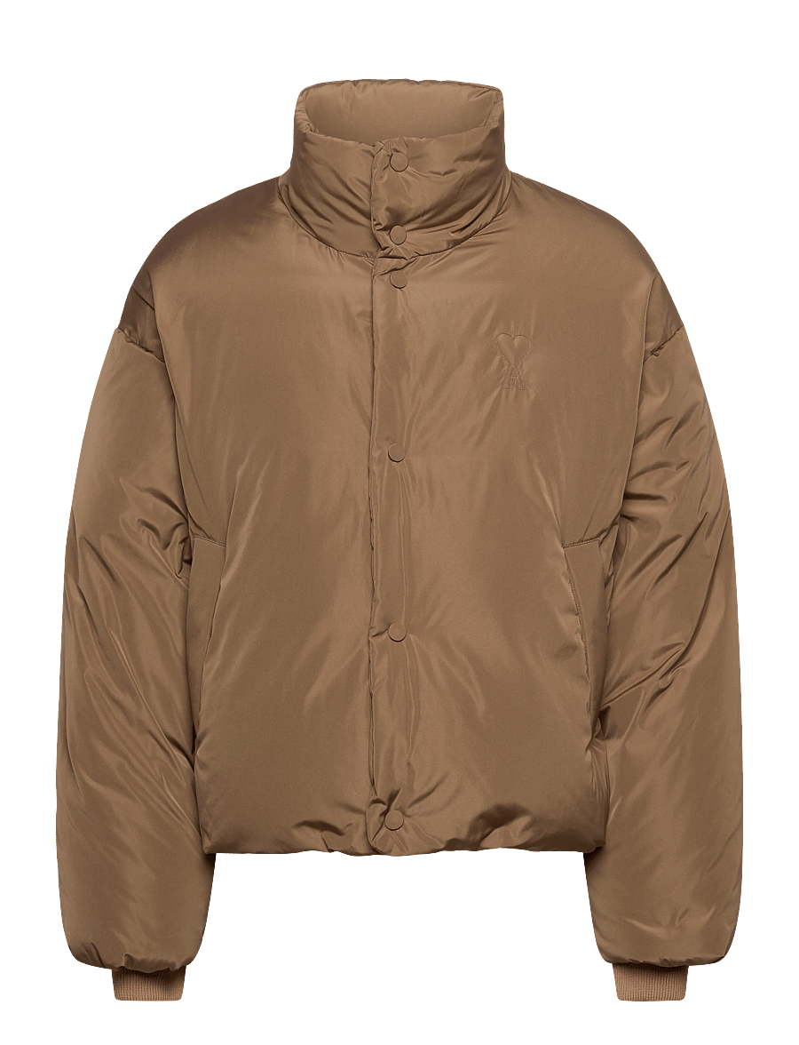 AMI - AMI DE COEUR DOWN JACKET - daunenjacken - 298 : bronze - 0