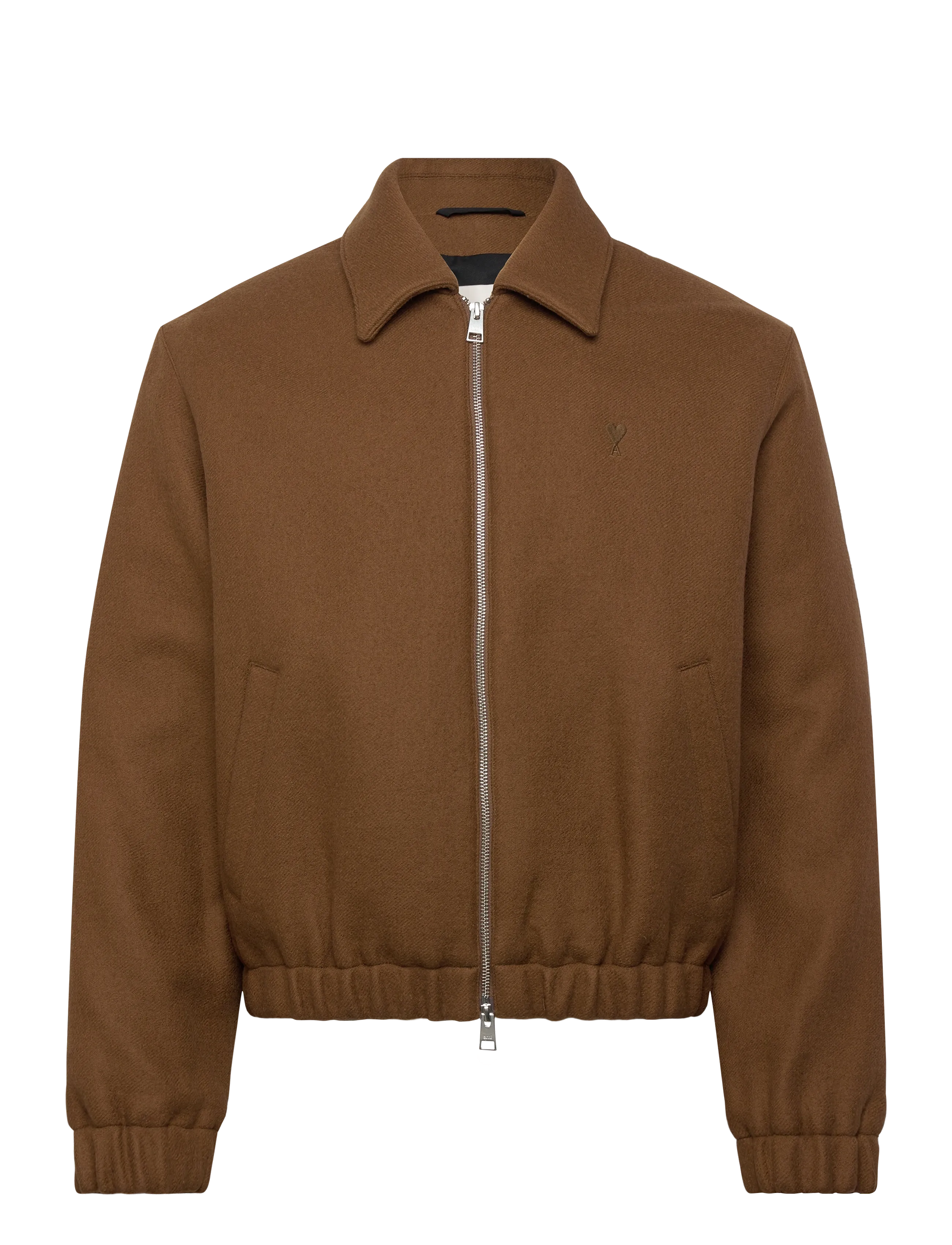 AMI AMI DE COEUR ZIPPED JACKET - Uus - 216 : NOISETTE / brown