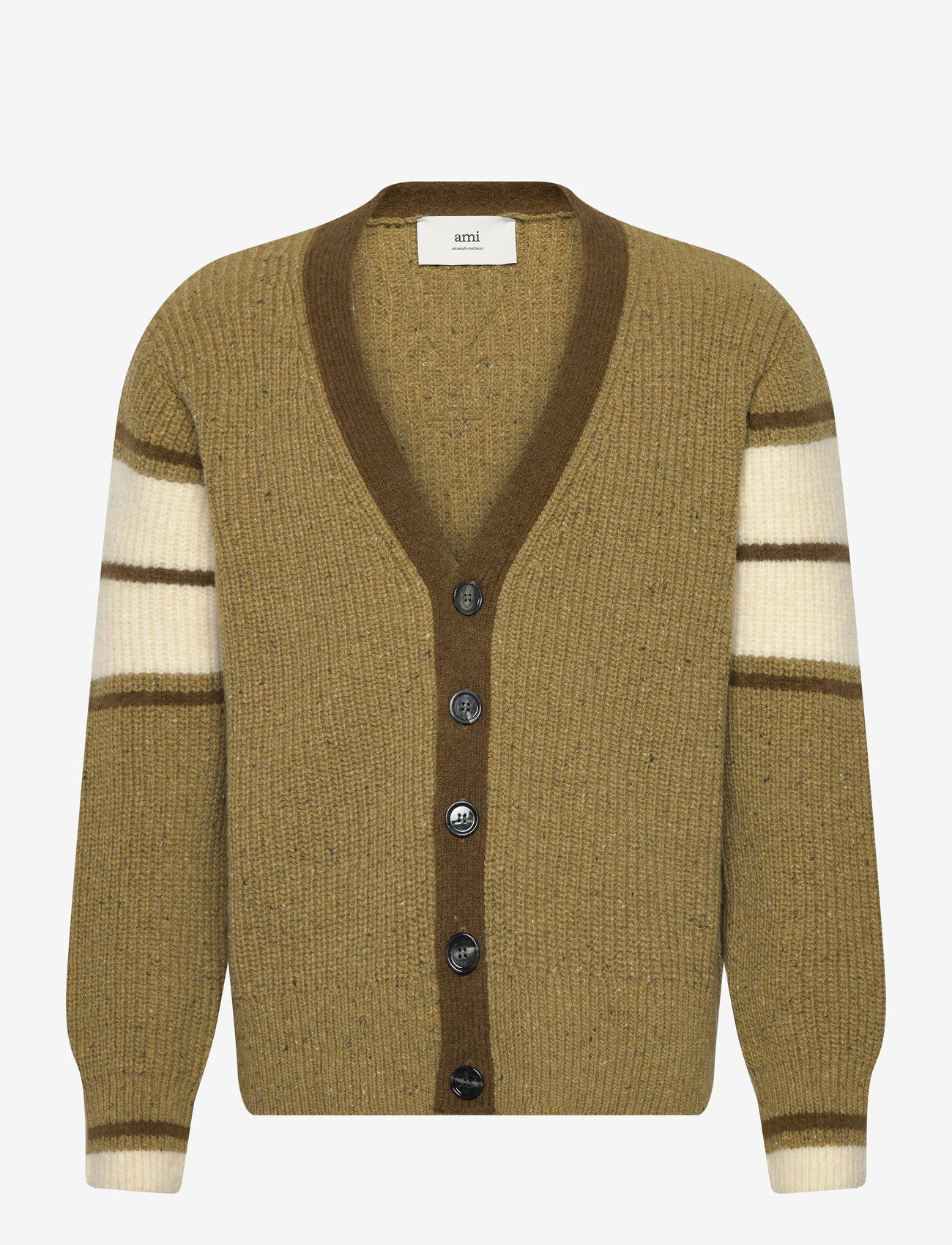 AMI - COLLEGE CARDIGAN - koftor - 374 : vert lichen - 0