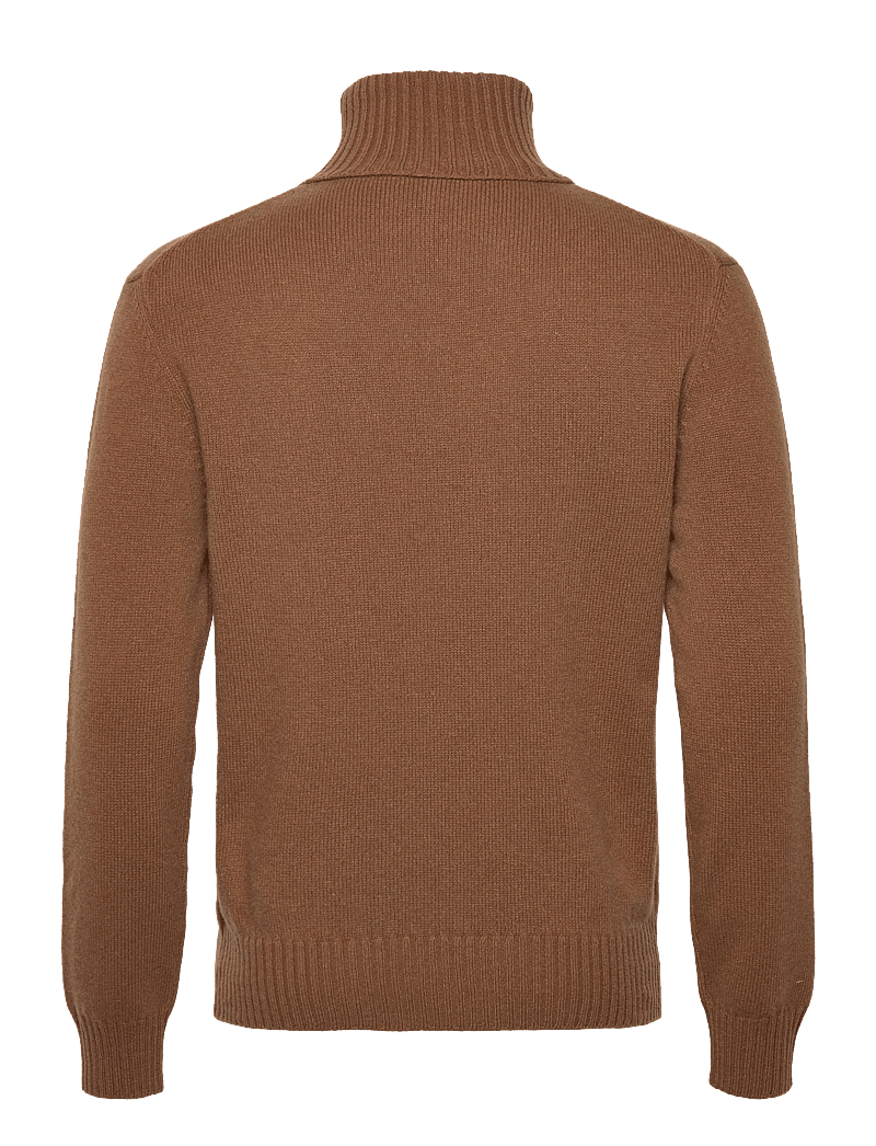AMI - AMI DE COEUR TURTLE NECK SWEATER - rollkragen - 216 : noisette - 1