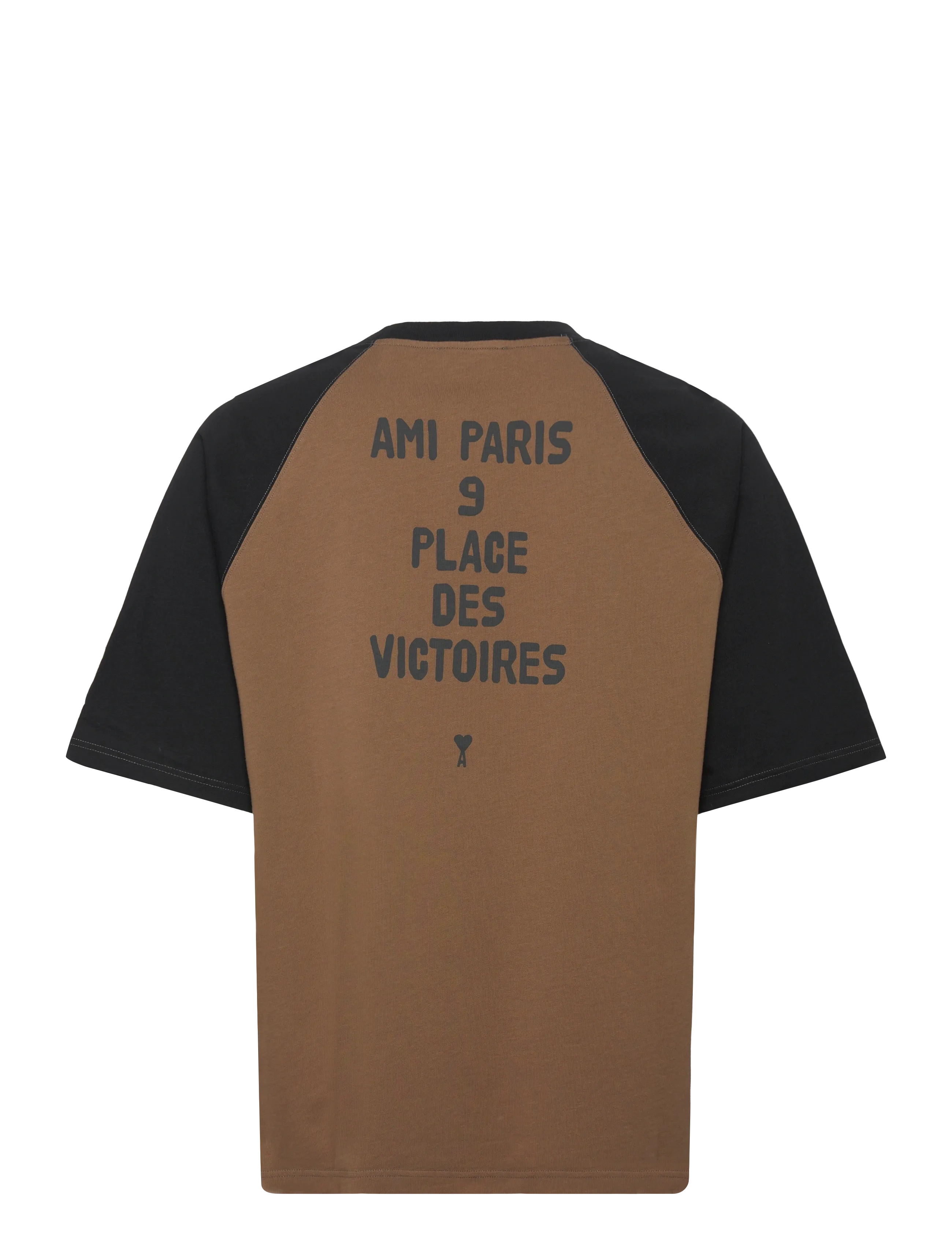 AMI - SHORT SLEEVES TEESHIRT PATCH - kurzärmelig - 2162 : noisette/noir - 1