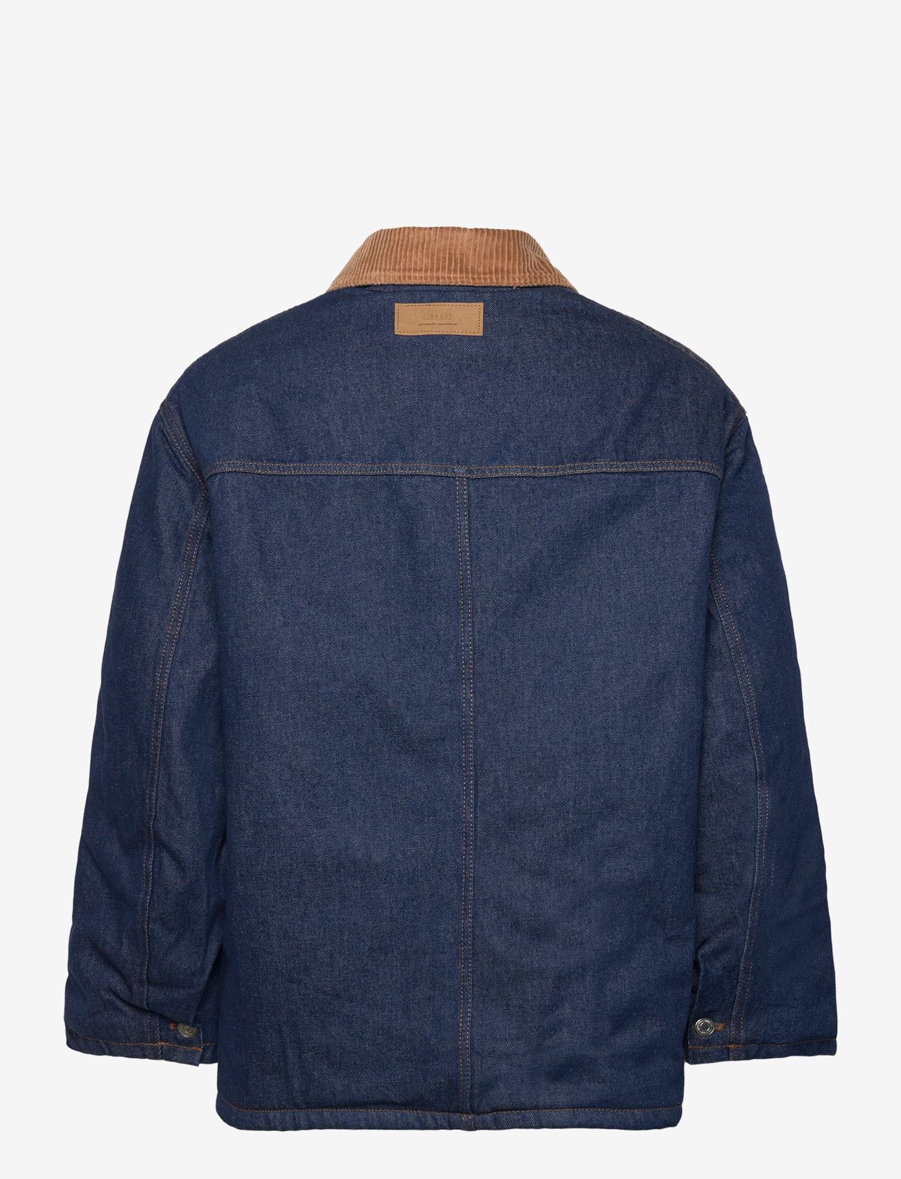AMI - PADDED WORKER JACKET - gefütterte denimjacken - 402 : indigo - 1