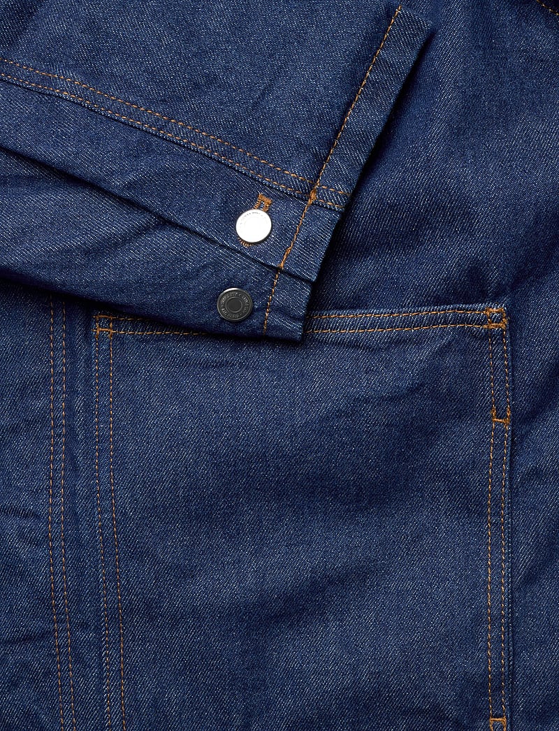 AMI - PADDED WORKER JACKET - gefütterte denimjacken - 402 : indigo - 3