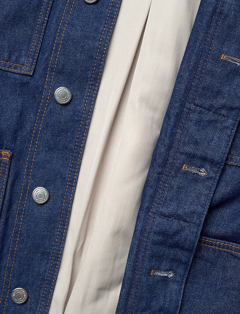 AMI - PADDED WORKER JACKET - gefütterte denimjacken - 402 : indigo - 4