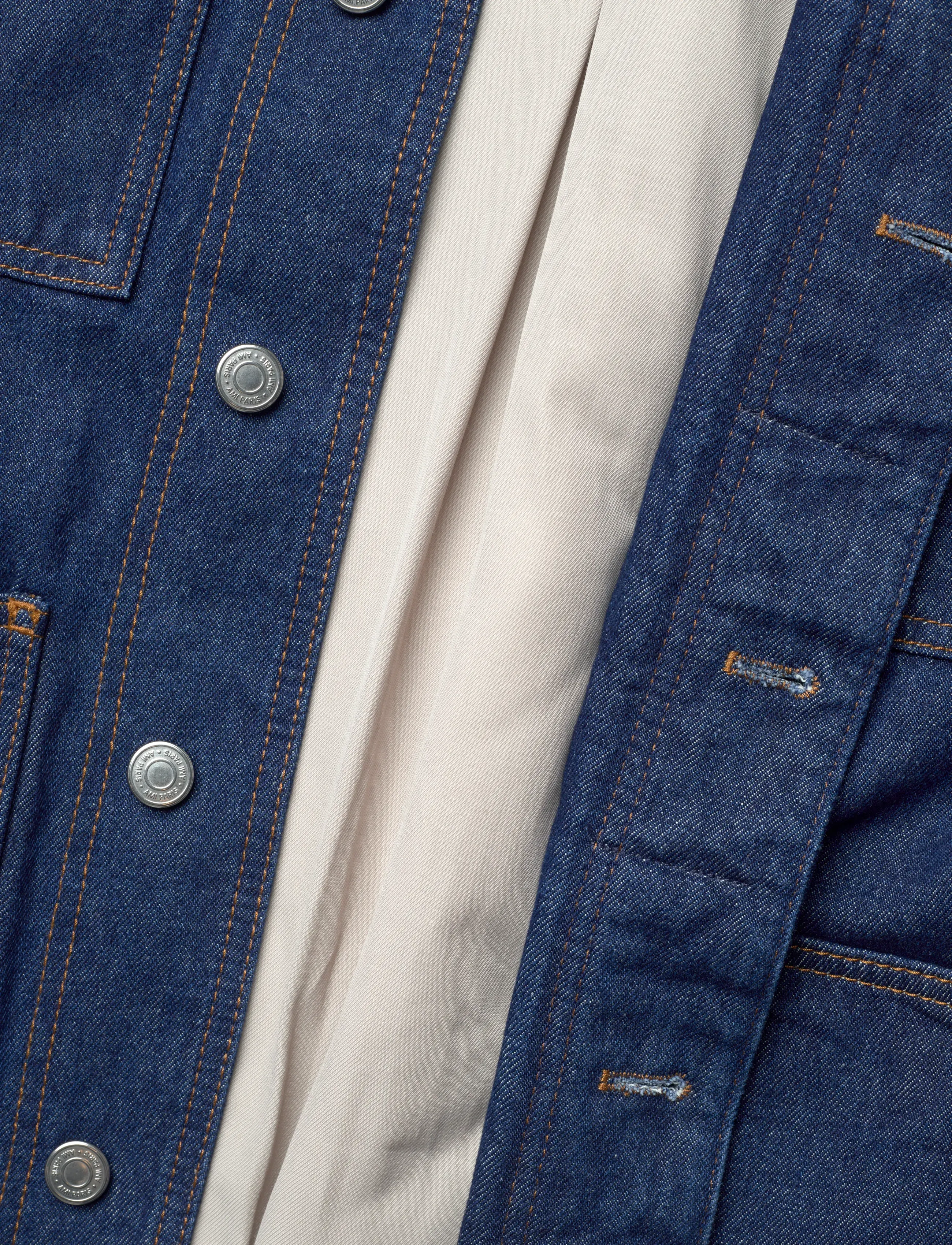 AMI - PADDED WORKER JACKET - frühlingsjacken - 402 : indigo - 4