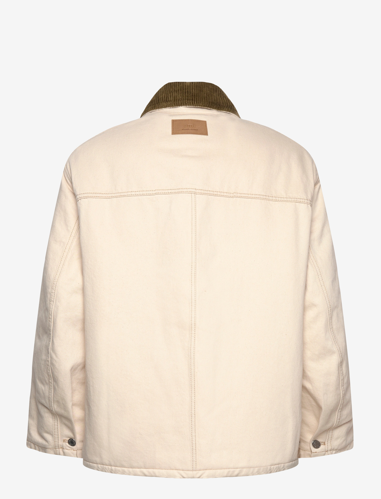 AMI - PADDED WORKER JACKET - fodrade jeansjackor - 150 : ecru - 1