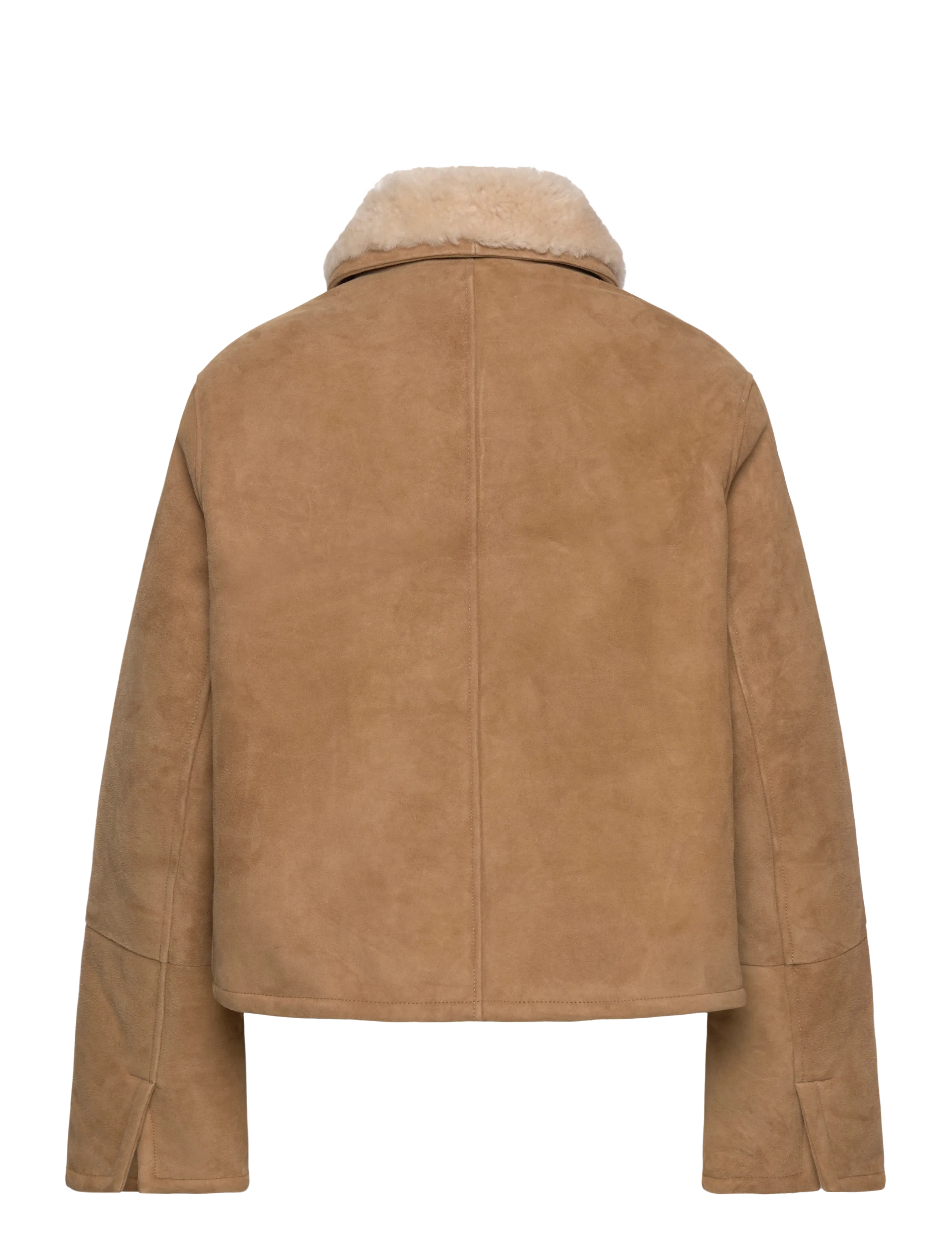 AMI - SHEARLING BUTTONNED JACKET - frühlingsjacken - 280 : camel - 1