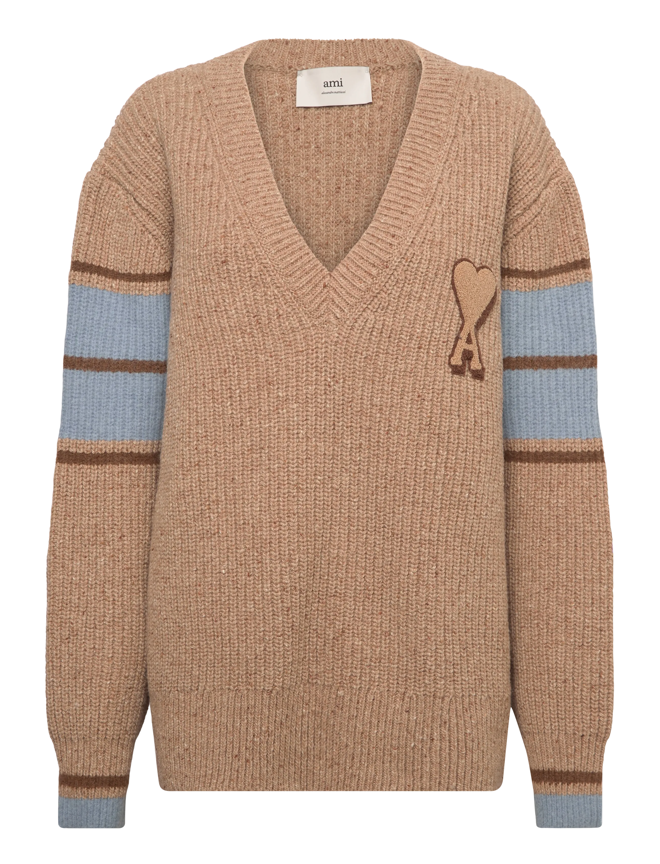 AMI COLLEGE SWEATER - Tøj - 280 : CAMEL / beige