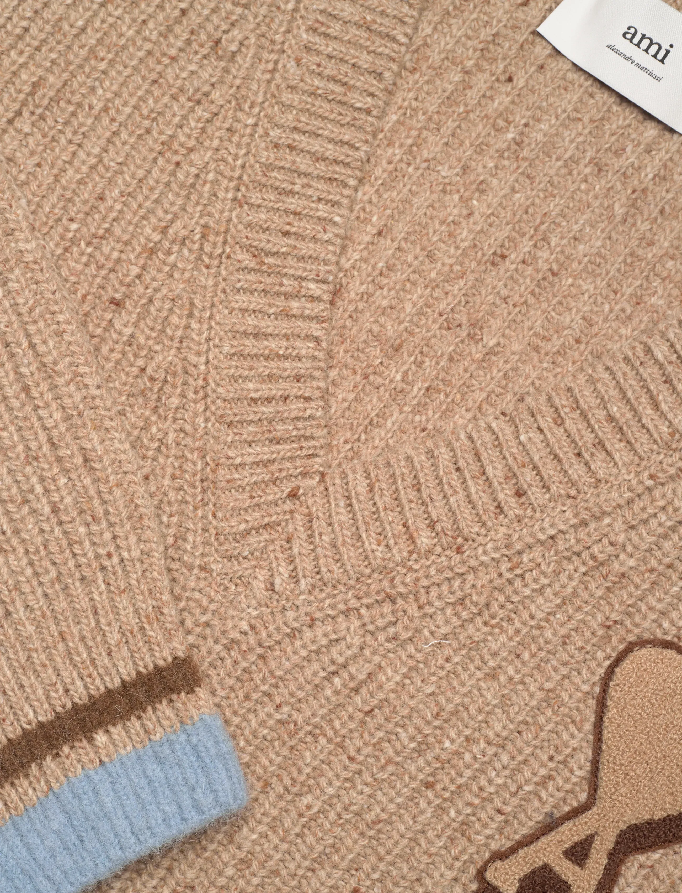 AMI - COLLEGE SWEATER - pullover - 280 : camel - 2