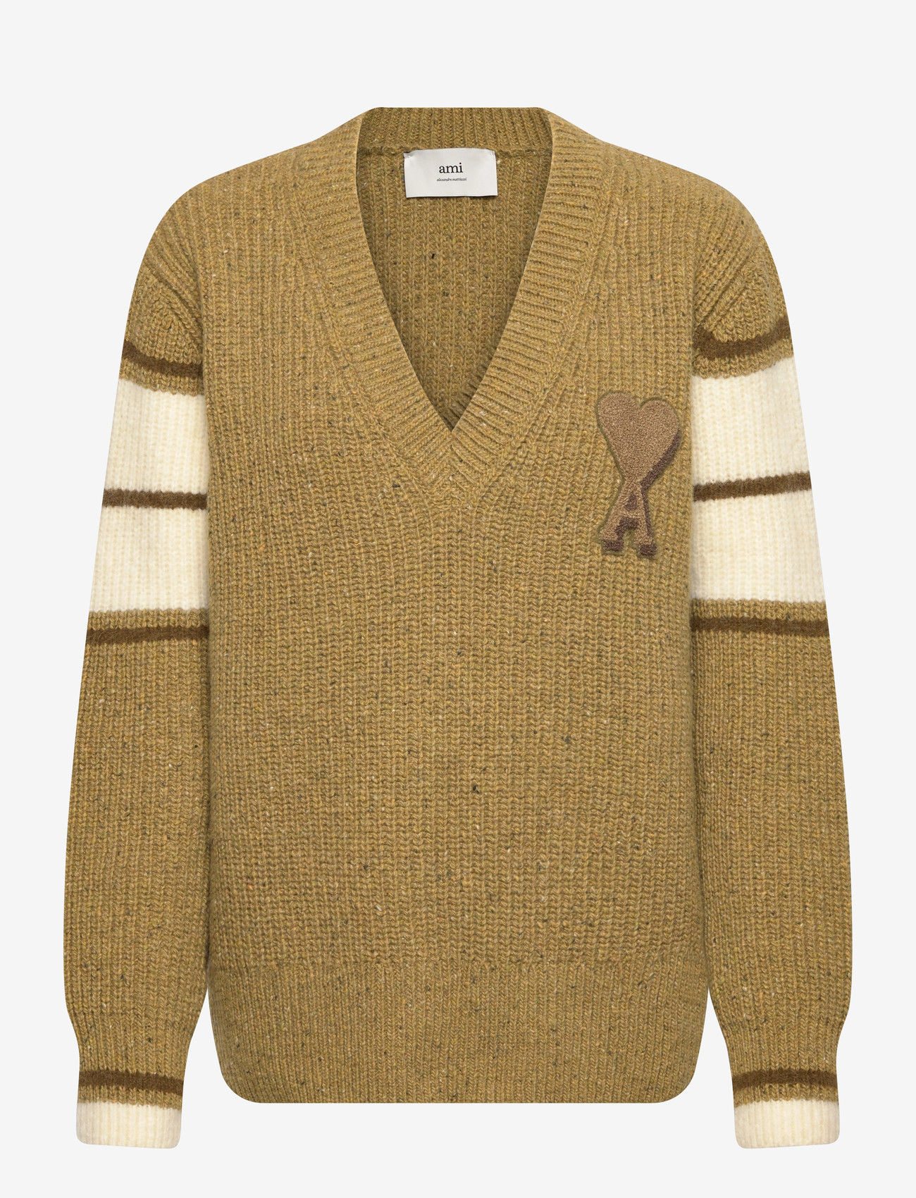 AMI - COLLEGE SWEATER - tröjor - 374 : vert lichen - 0