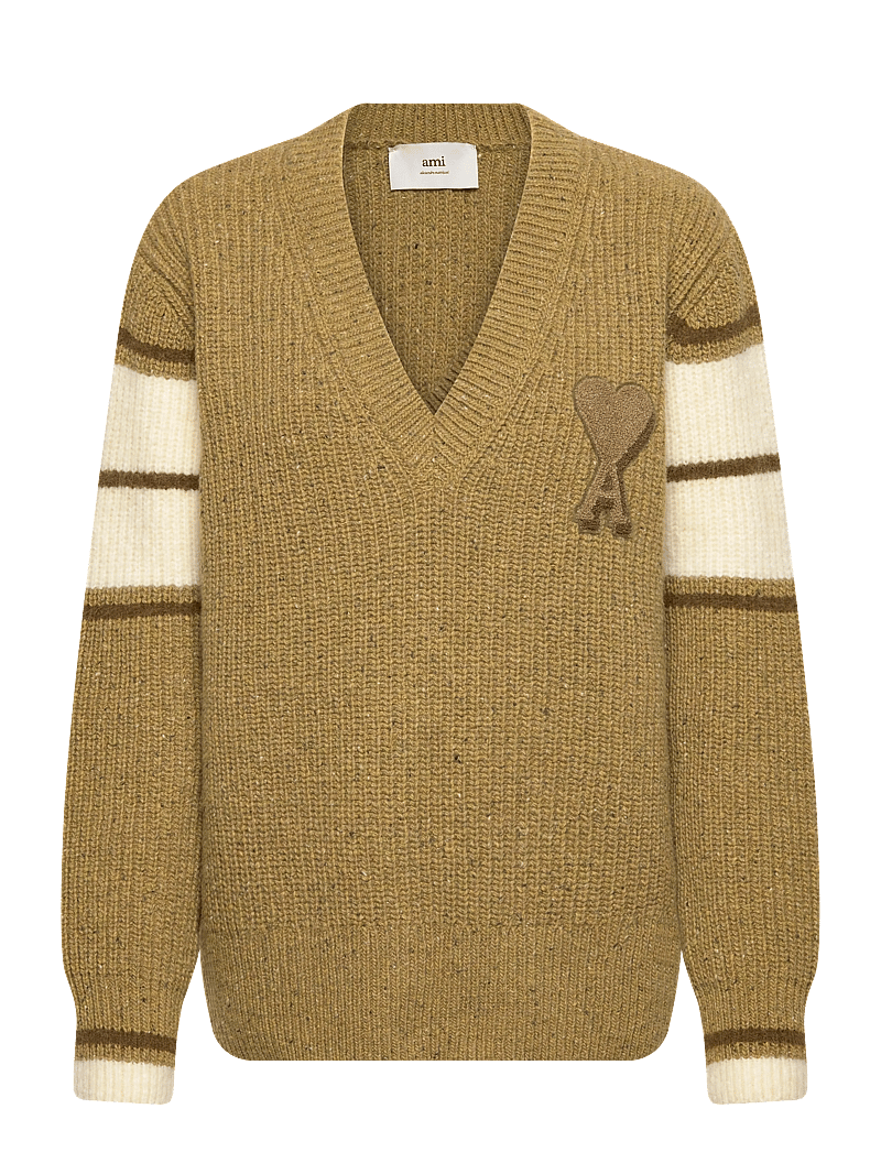 AMI - COLLEGE SWEATER - trøjer - 374 : vert lichen - 0