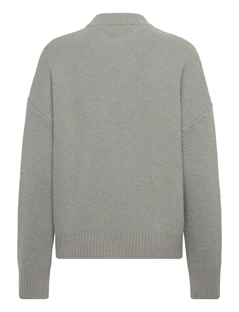 AMI - AMI DE COEUR CREWNECK SWEATER - pullover - 058 : gris/ecru - 1