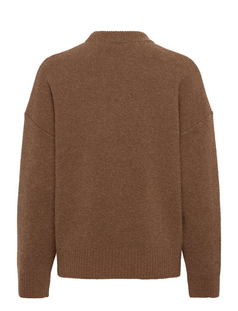AMI - AMI DE COEUR CREWNECK SWEATER - pullover - 217 : noisette/ecru - 1
