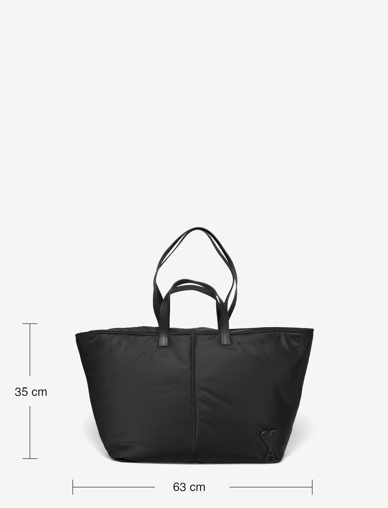AMI - MARCEL SHOPPING BAG - tote-stiilis kotid - 001 : noir - 3