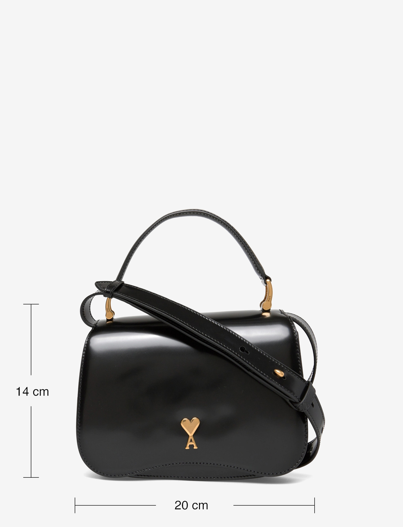 AMI - TOP HANDLE PARIS PARIS BAG - speciella tillfällen - 001 : noir - 3