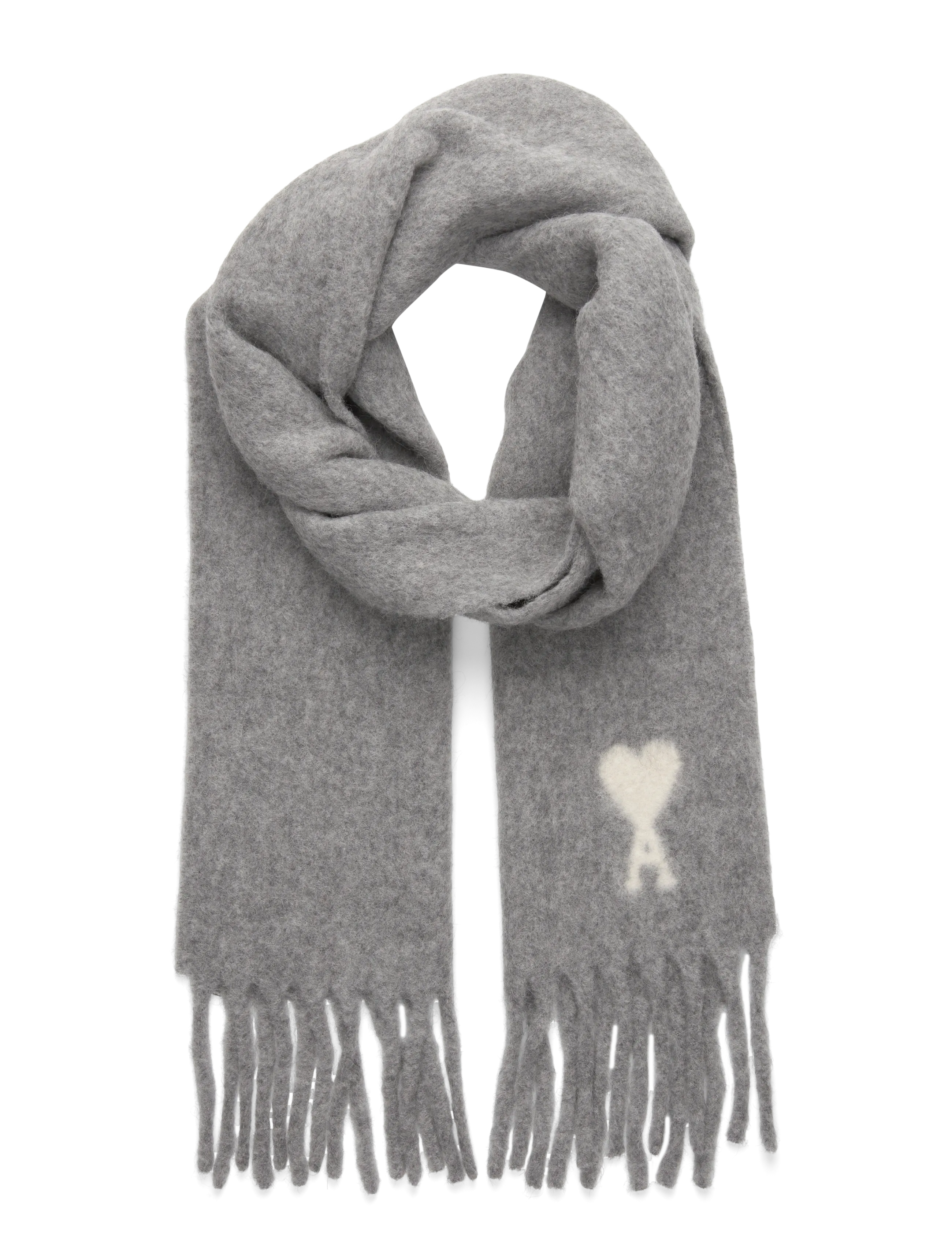 OFF WHITE AMI DE COEUR SCARF - 050 : GRIS