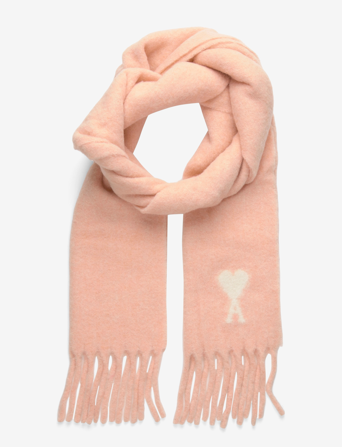 AMI - OFF WHITE AMI DE COEUR SCARF - vardagsstil - 680 : poudre - 0