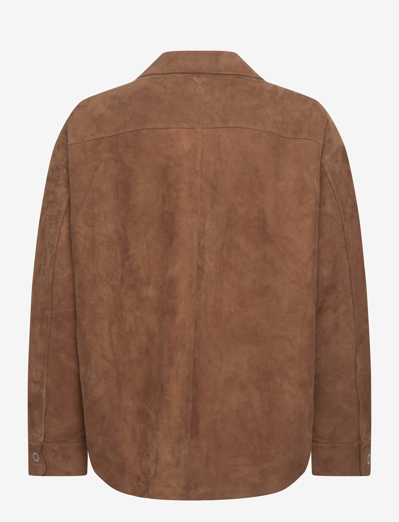 AMI - LEATHER OVERSHIRT - casual - 216 : noisette - 1