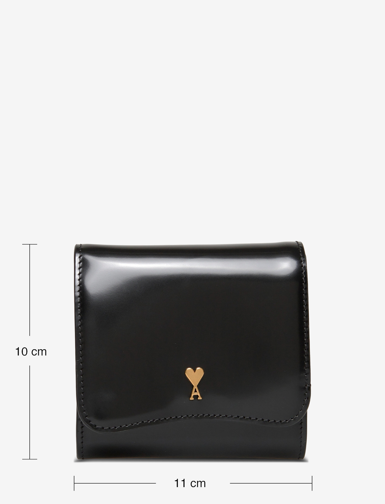 AMI - PARIS PARIS COMPACT WALLET - portemonnaies - 001 : noir - 3