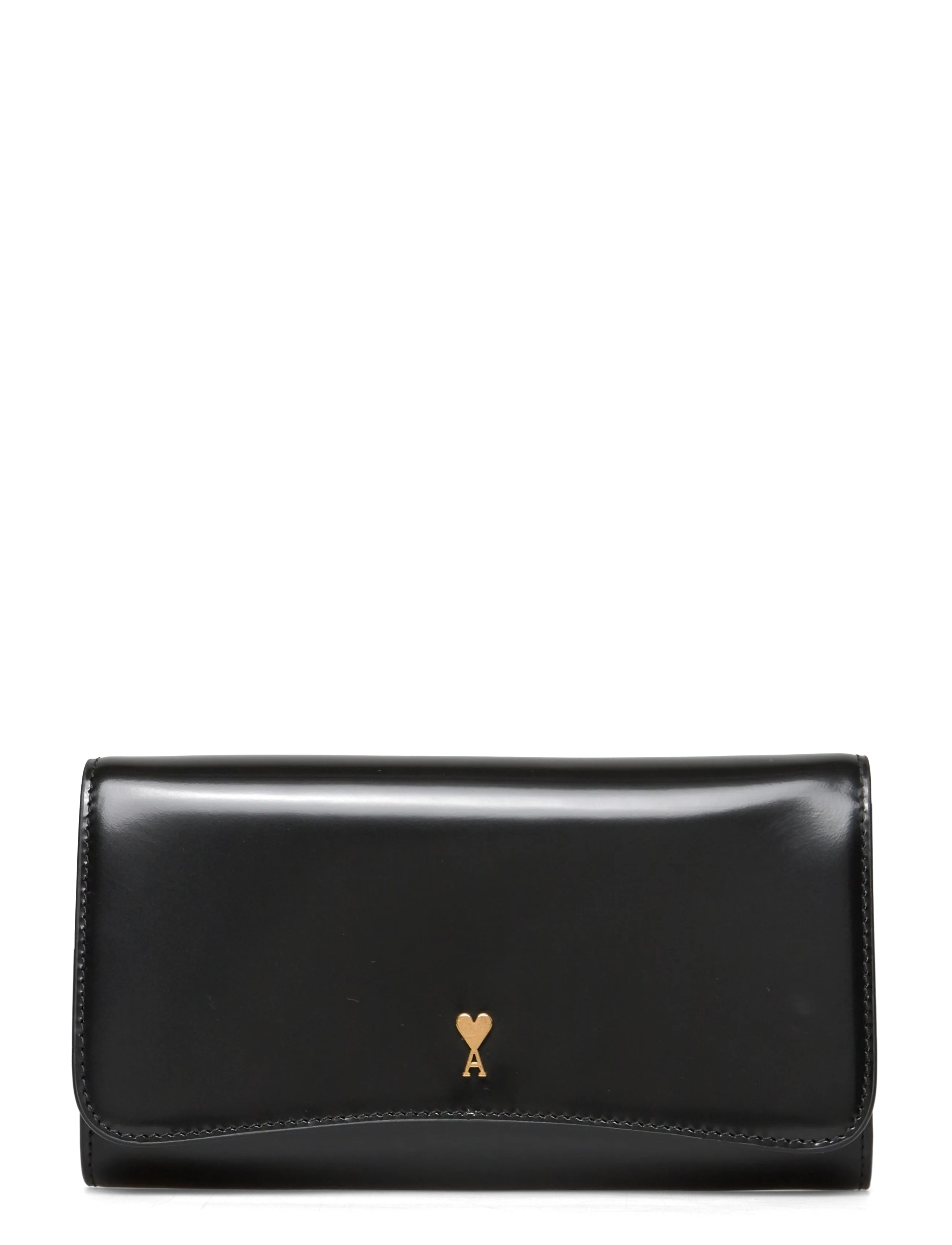 AMI PARIS PARIS CONTINENTAL WALLET - Punge - 001 : NOIR / black