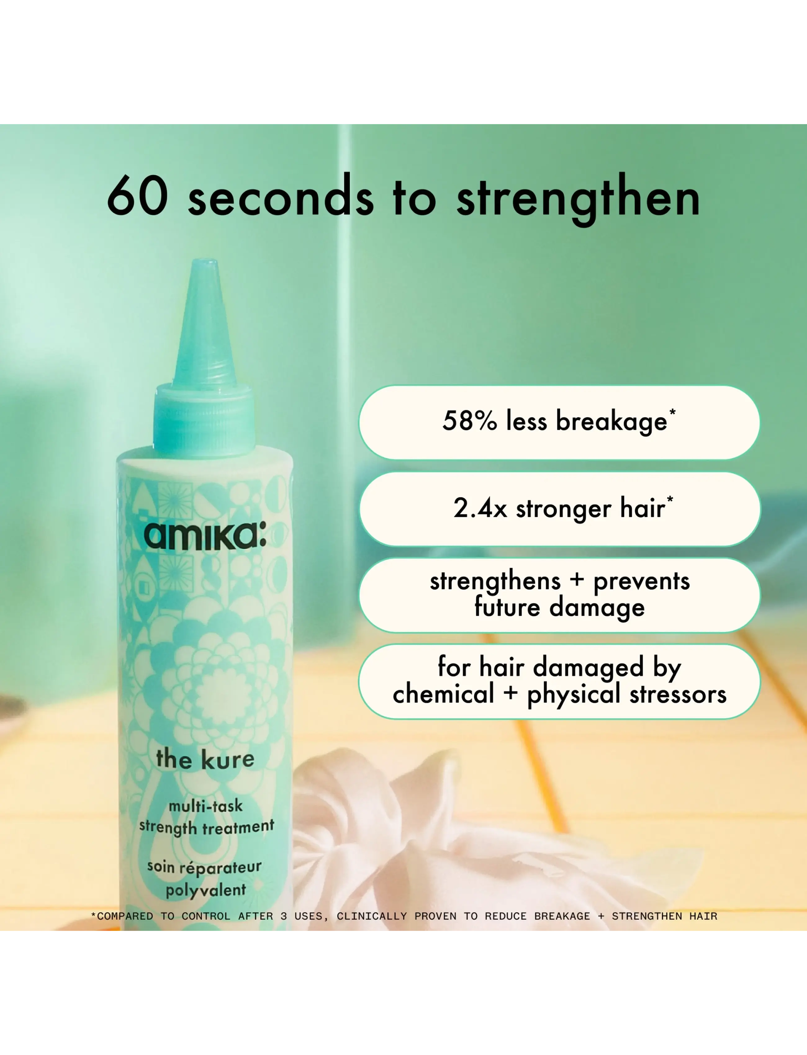 AMIKA - The Kure Multi-Task Repair Treatment - hårinpackning - no color - 2