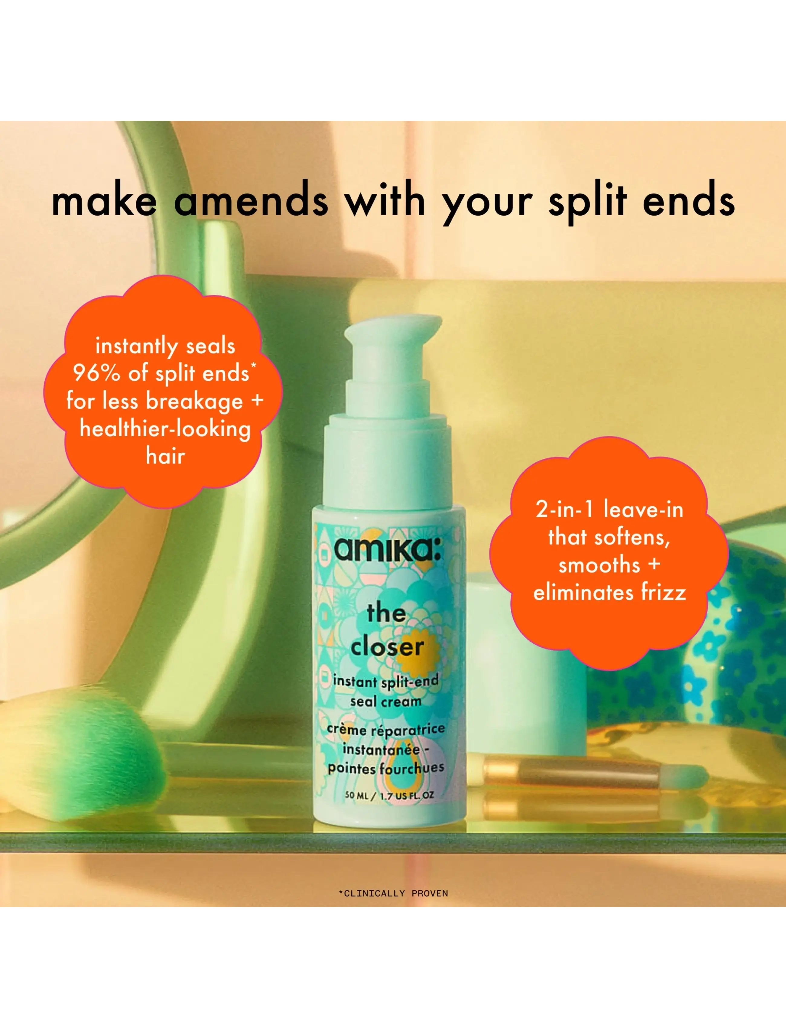 AMIKA - The Closer Instant Repair Cream - hår - no color - 3