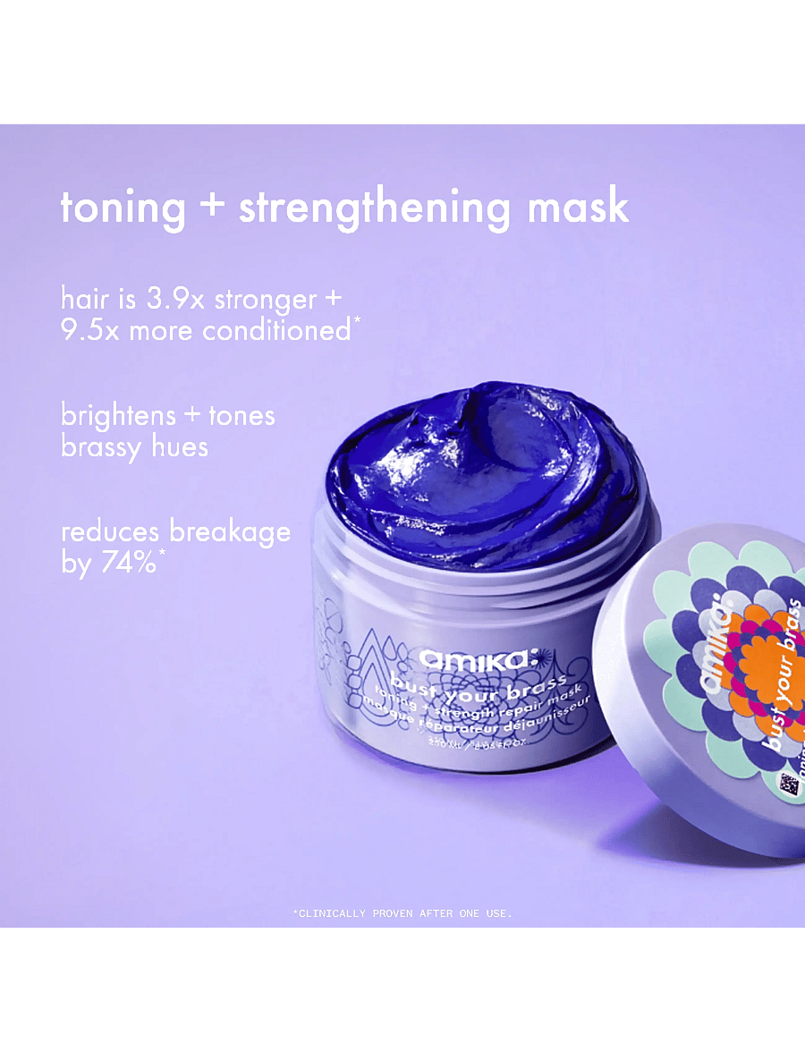 AMIKA - Bust Your Brass Cool Blonde Intense Repair Mask - juuksemaskid - no color - 2