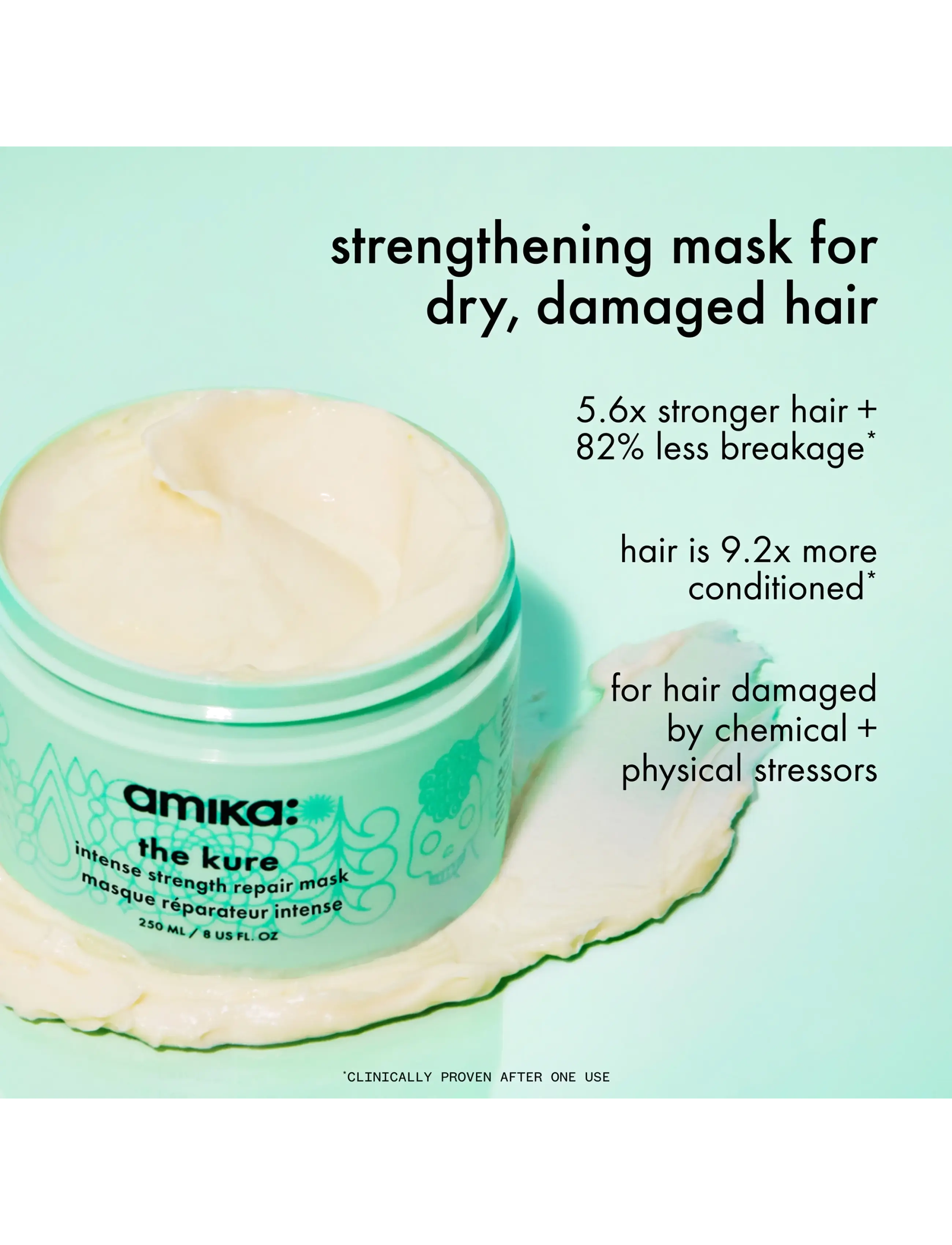 AMIKA - The Kure Bond Repair Mask - hårinpackning - no color - 2