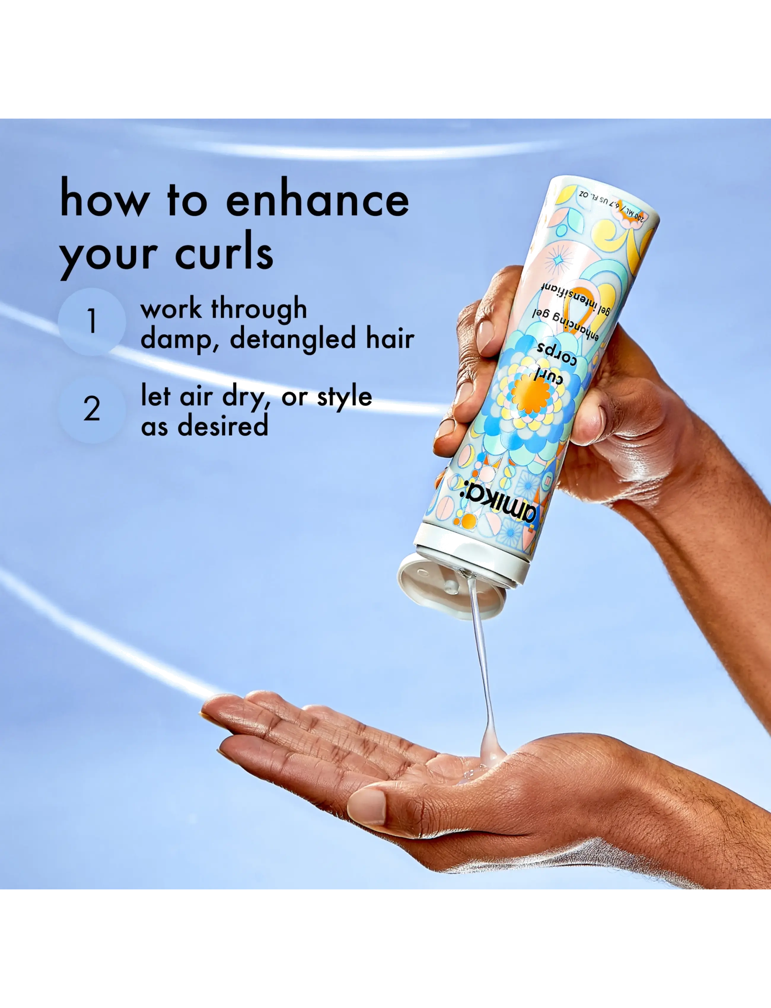 Amika Curl Corps Enhancing Gel dam – bild 5