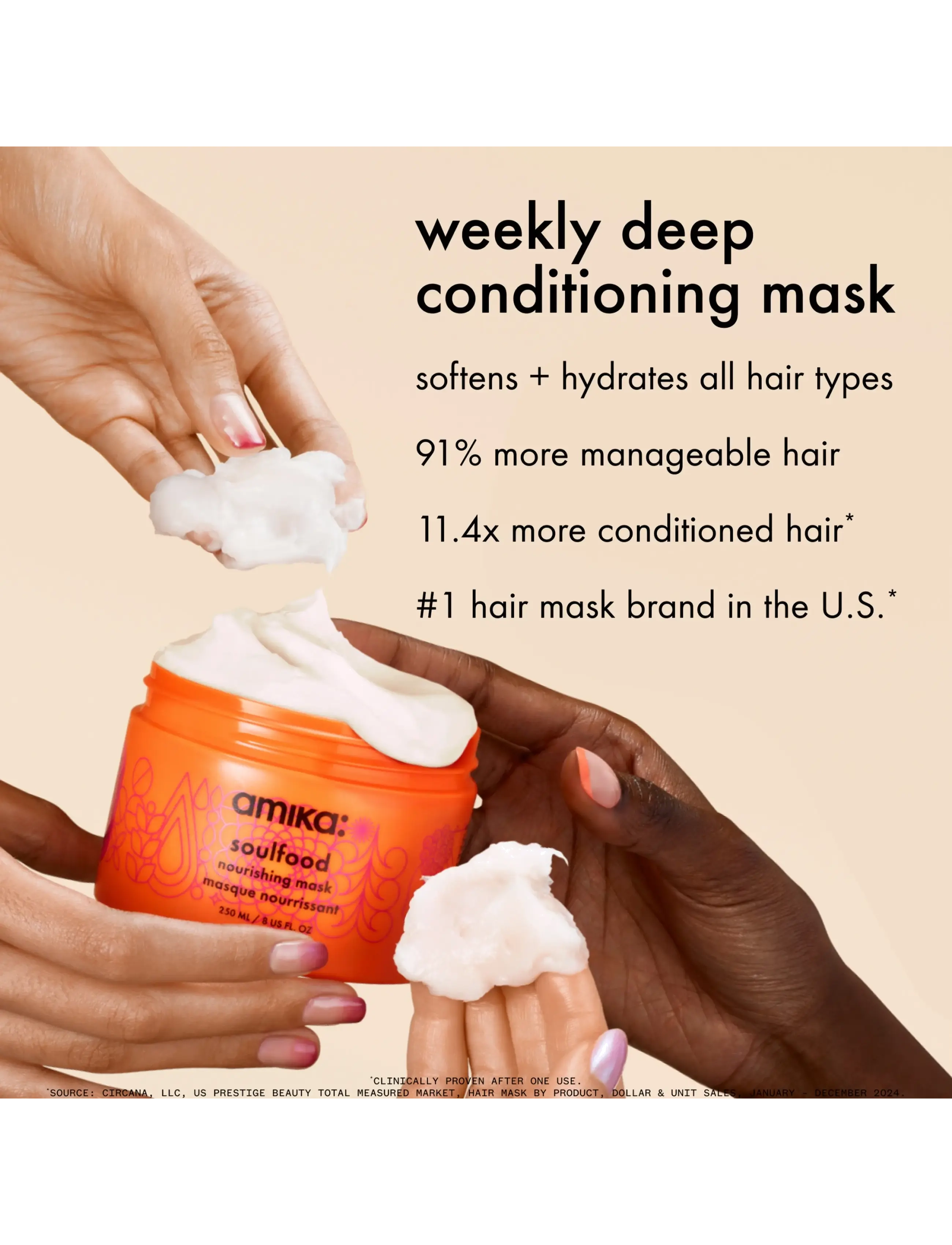 AMIKA - Soulfood Nourishing Mask - hårkur - no colour - 2
