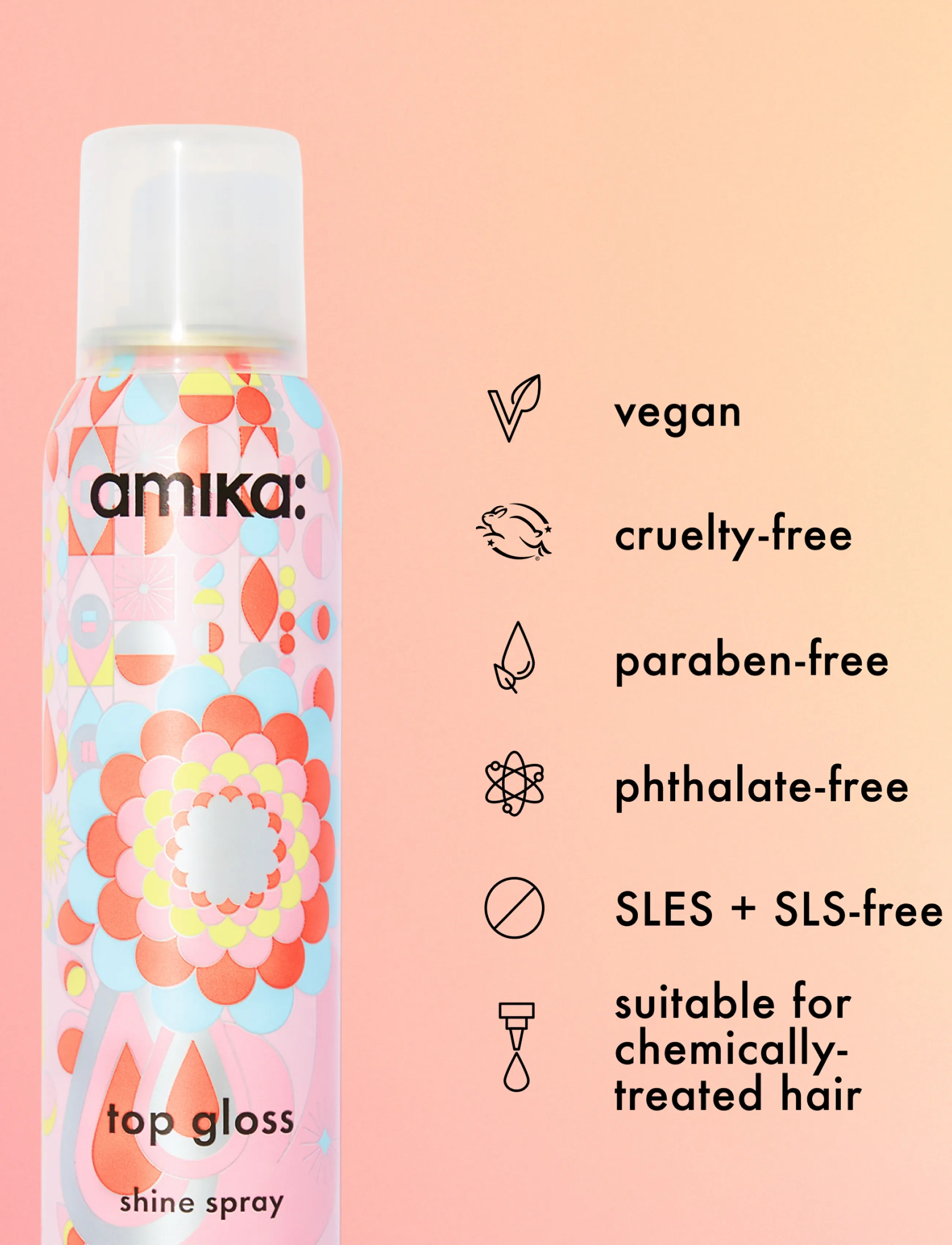 AMIKA - Top Gloss Shine Spray - sommarens hårprodukter - no colour - 0