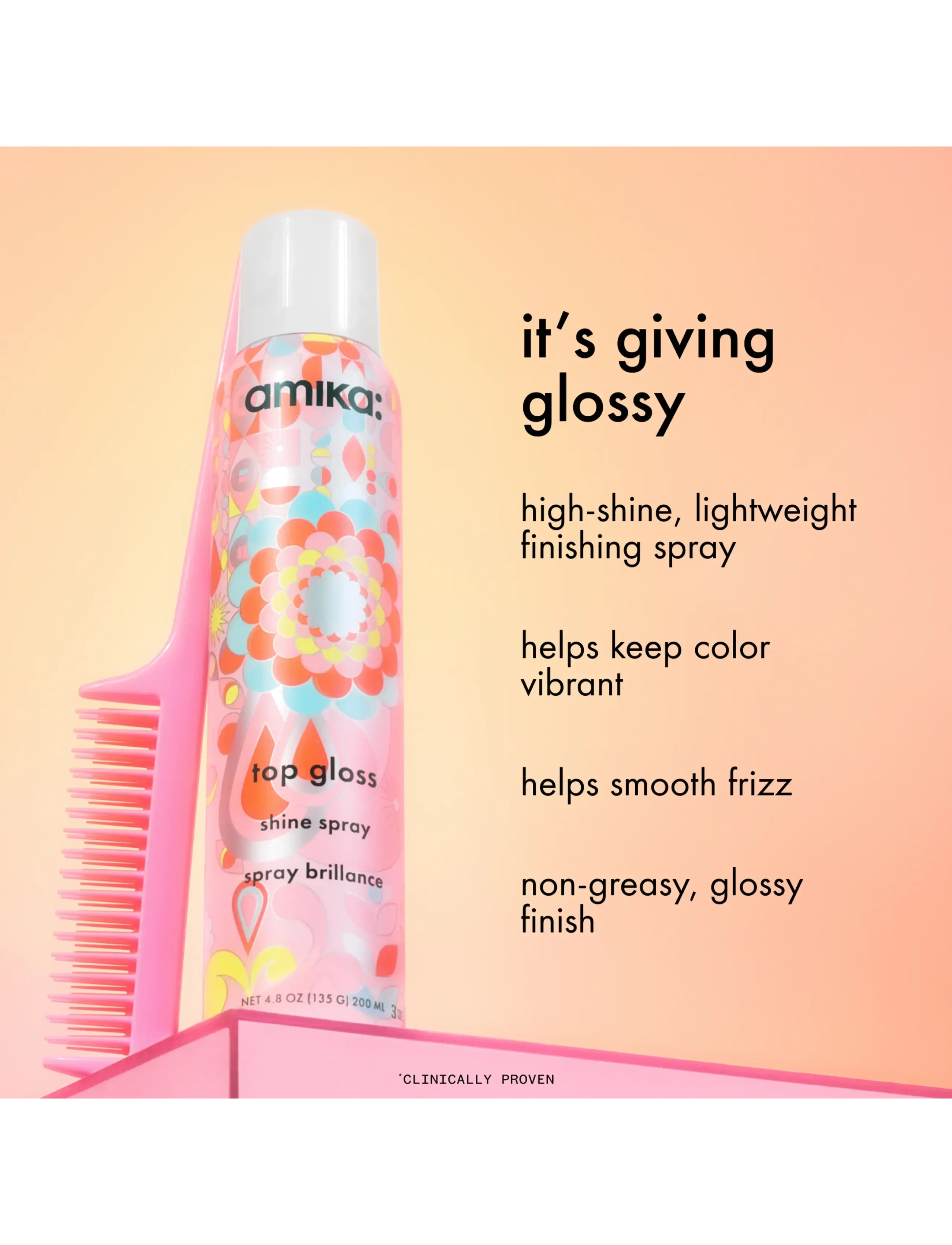 AMIKA - Top Gloss Shine Spray - sommarens hårprodukter - no colour - 3