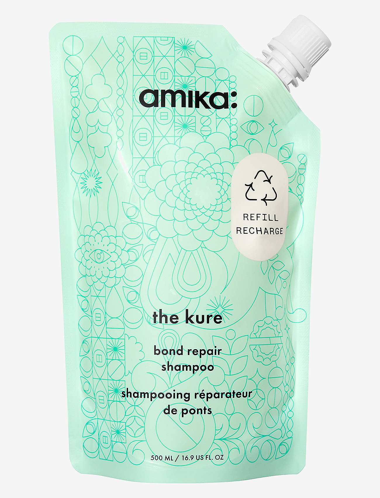 AMIKA - The Kure Bond Repair Shampoo - hårvård refill - no color - 0