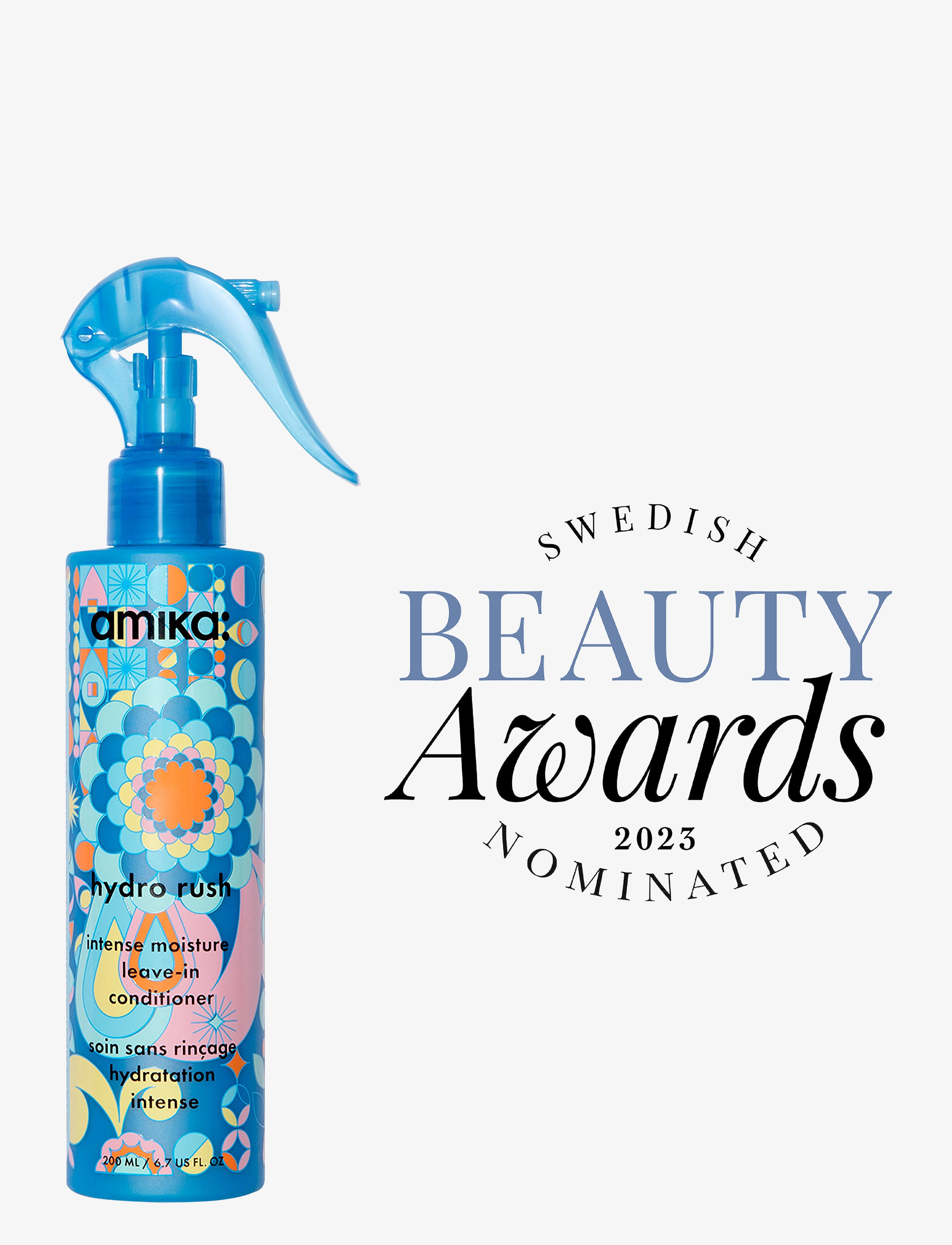 AMIKA Hydro Rush Intense Moisture Leavein Conditioner, Behandling, Nude, Str: 200 ml