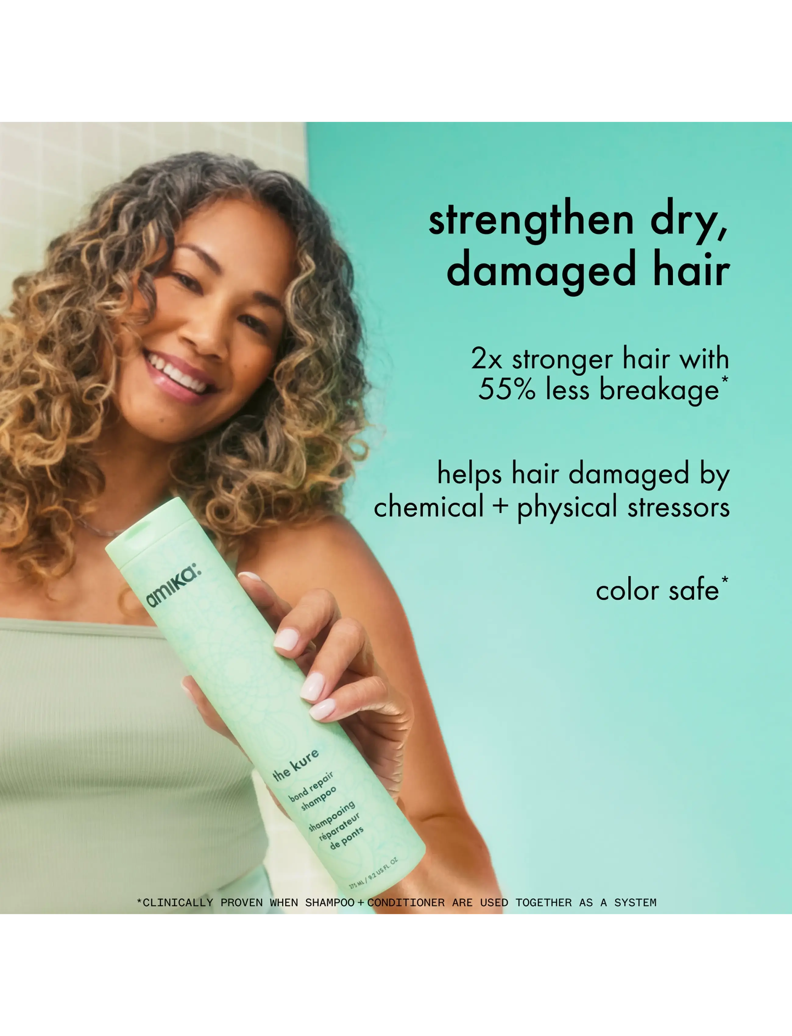 AMIKA - The Kure Bond Repair Shampoo - hårpleje - no color - 2