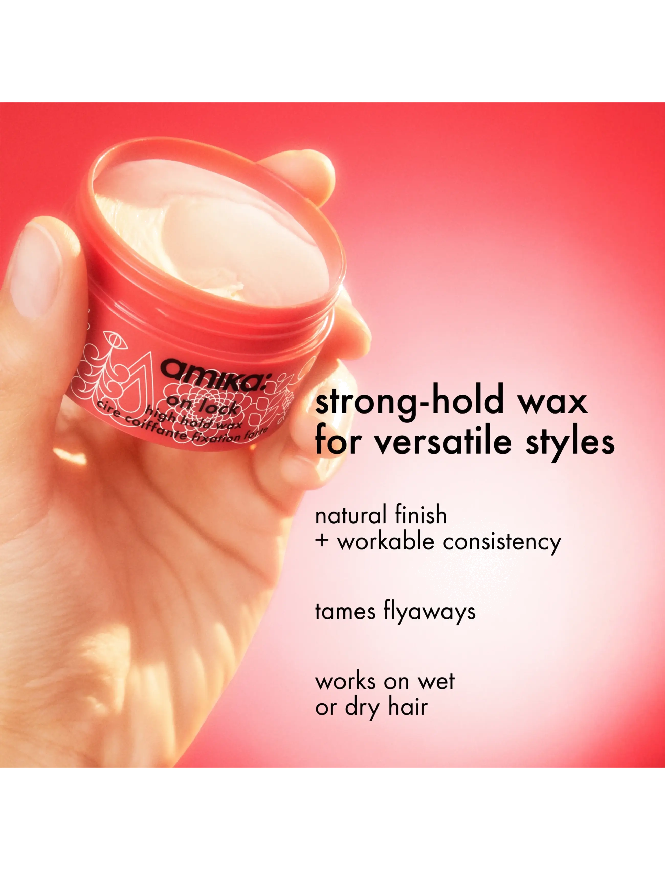 AMIKA - On Lock High Hold Wax - wax - no color - 2
