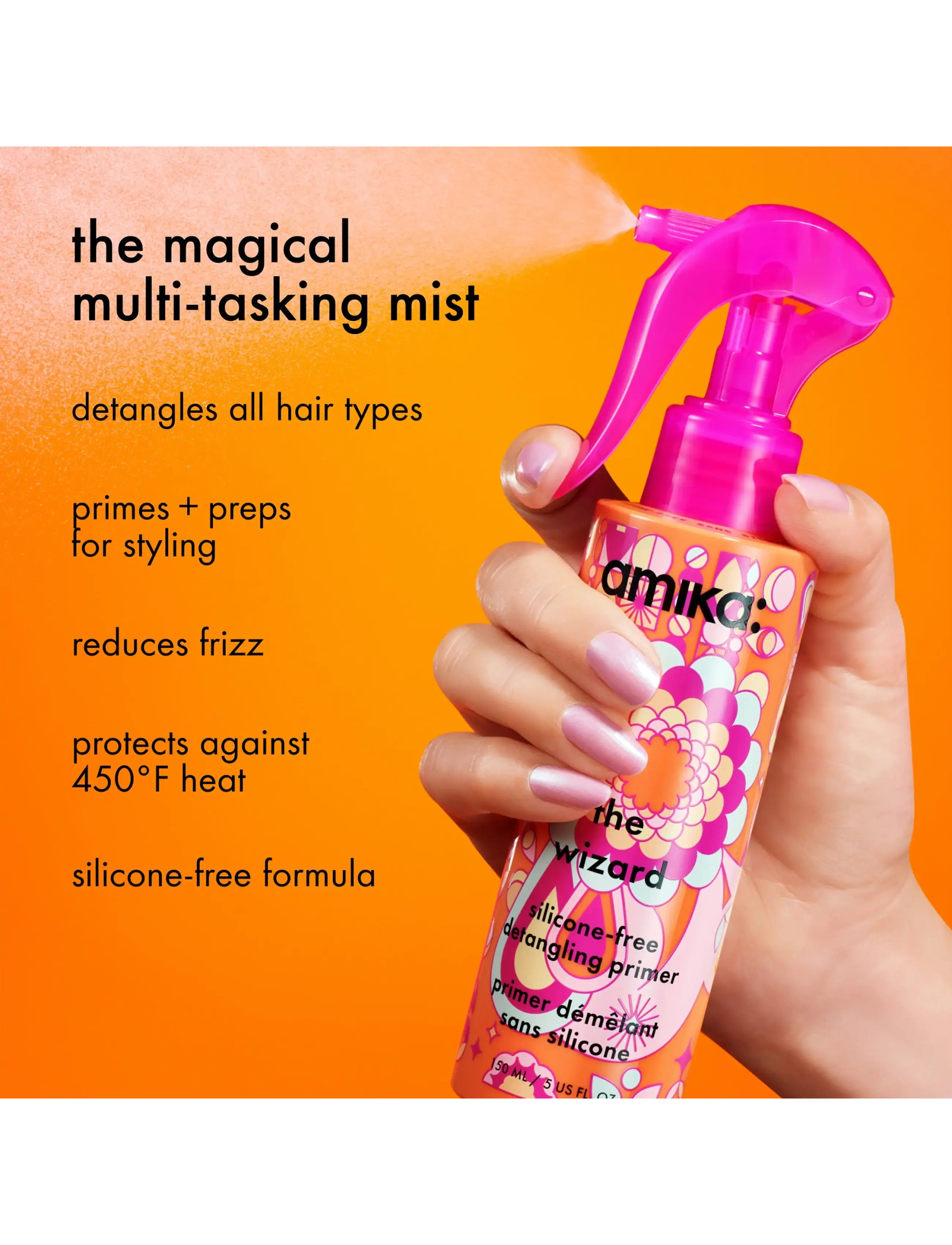 AMIKA - The Wizard Silicone-Free Detangling Hair Primer - hooldusvahendid - no color - 2