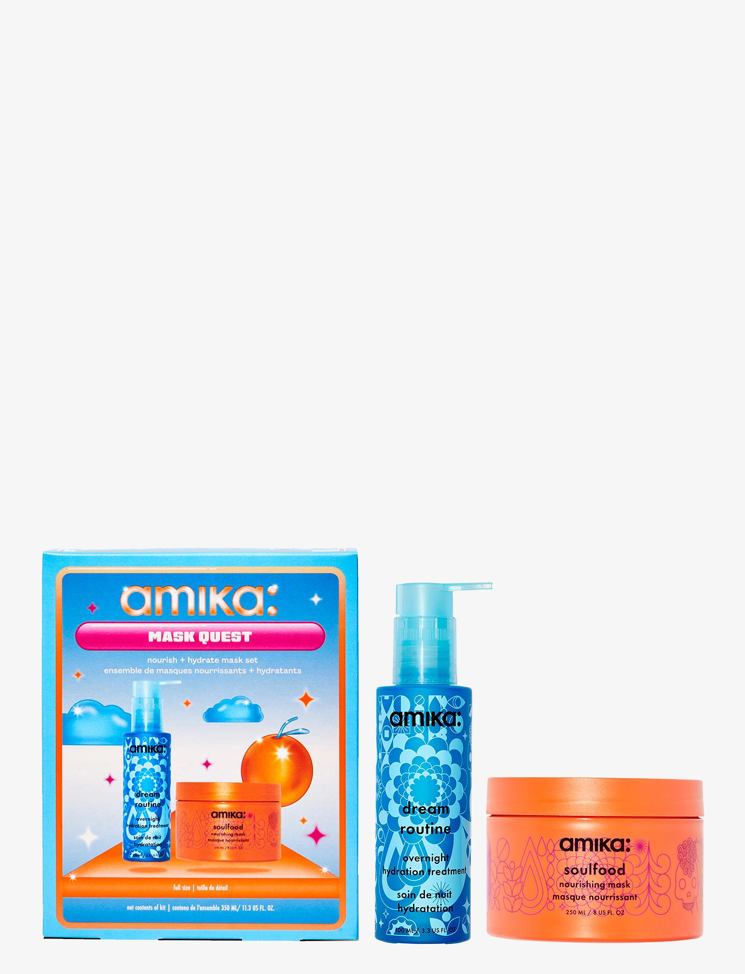 AMIKA - mask quest nourish + hydrate mask set - no color - 1