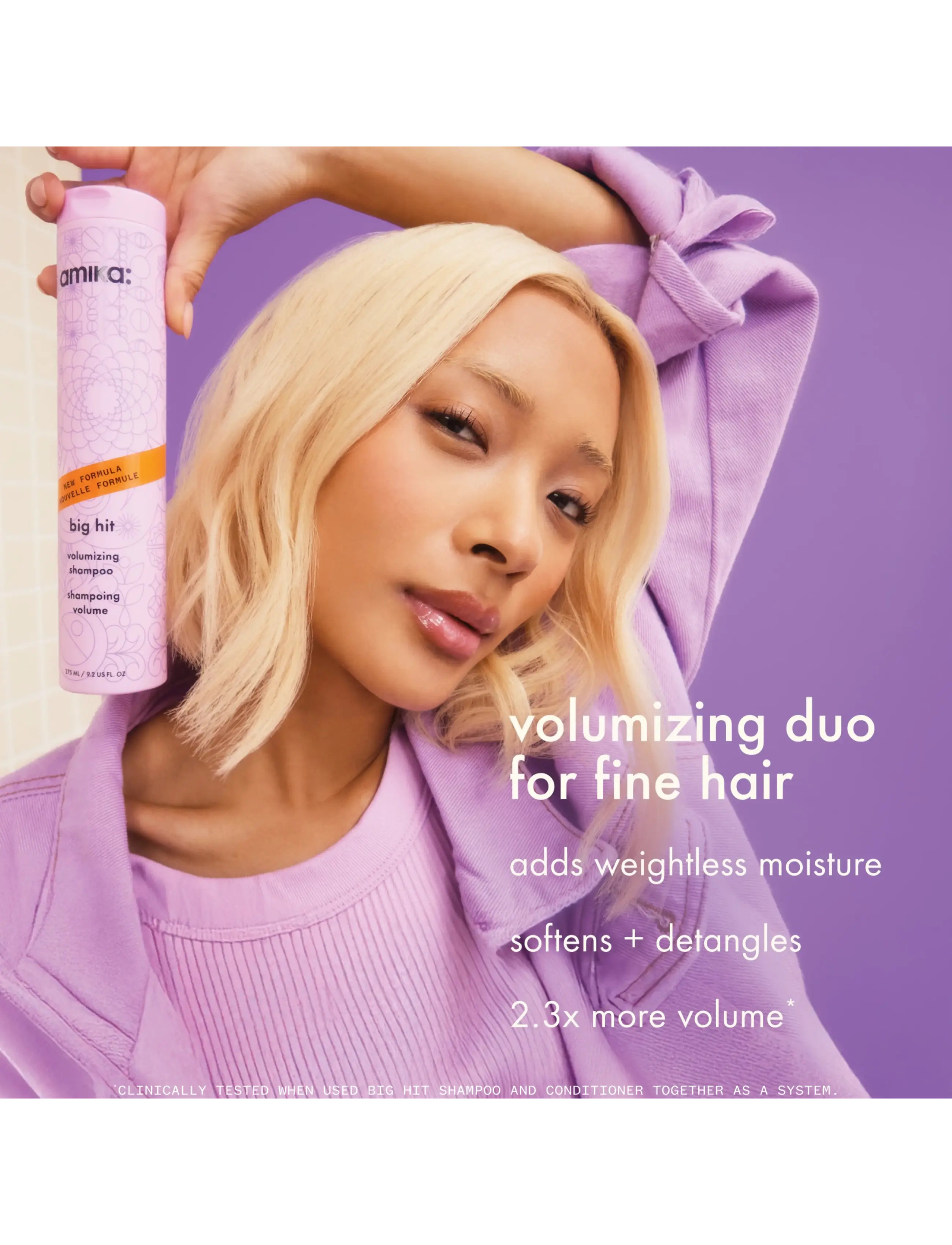 AMIKA - Big Hit Volumizing Shampoo - shampoo - no color - 2