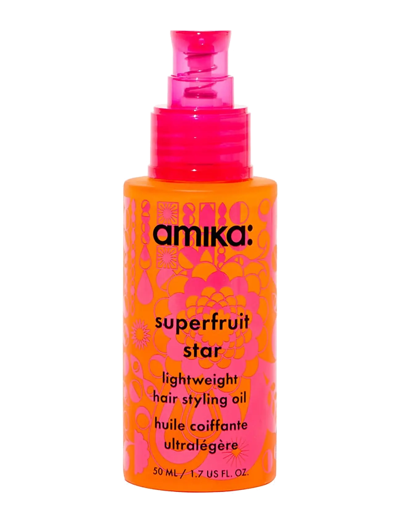 AMIKA Superfruit Star Lightweight Hair Styling Oil, 50 ml, Nude, Styling > Hårtæpper, Dame