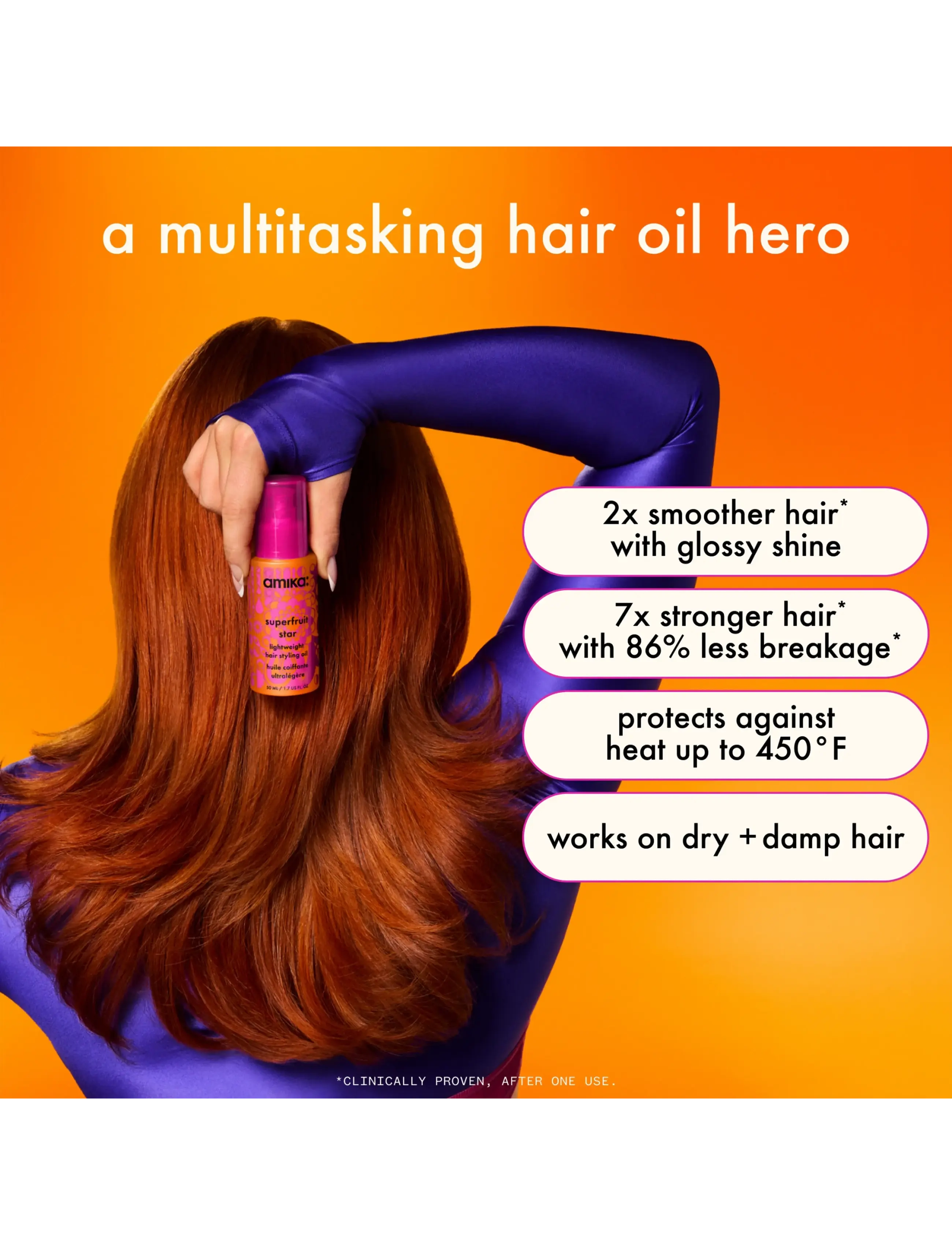 AMIKA - Superfruit Star Lightweight Hair Styling Oil - juuksed - no color - 2
