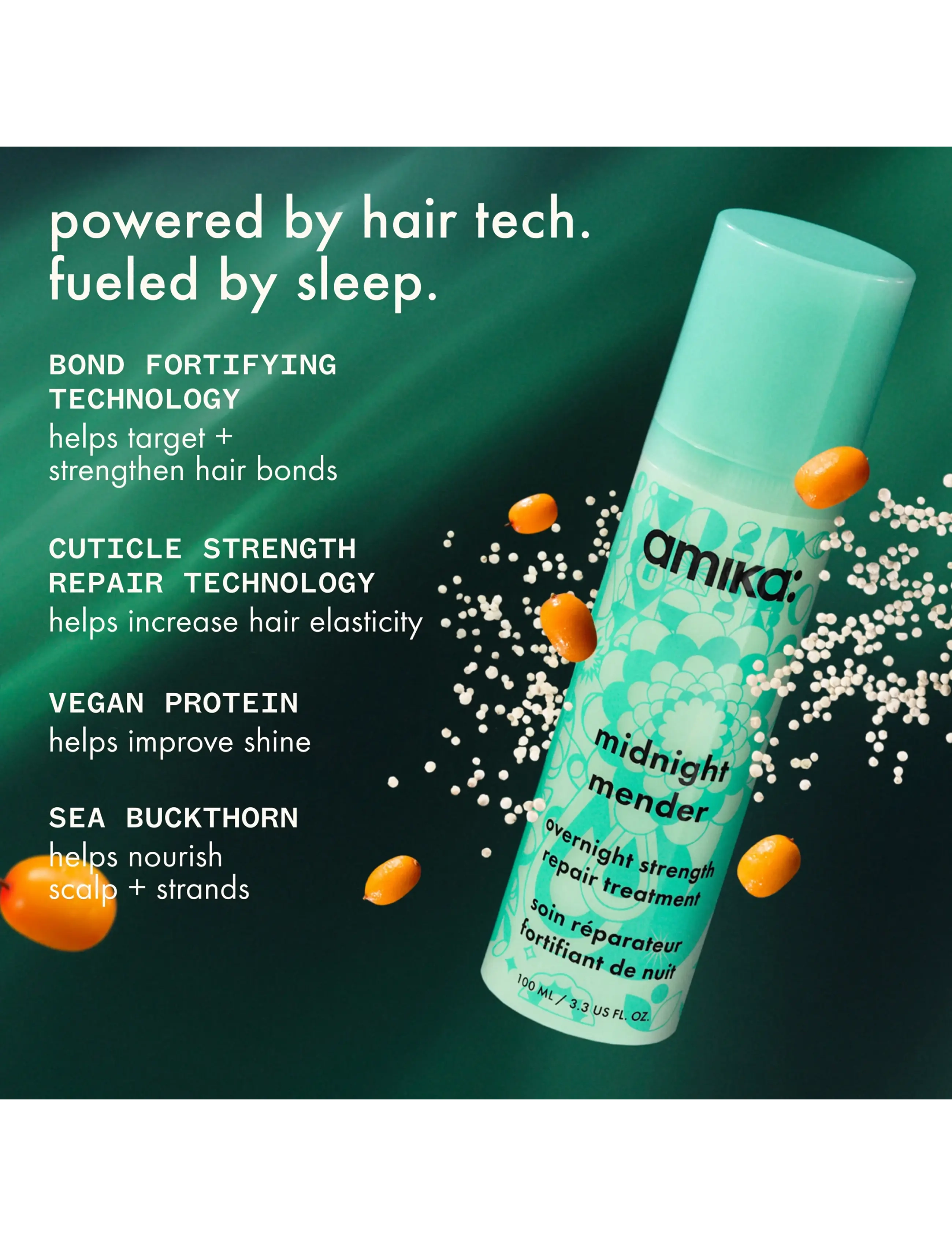 AMIKA - Midnight Mender Overnight Strength Repair Treatment - hooldusvahendid - no color - 3