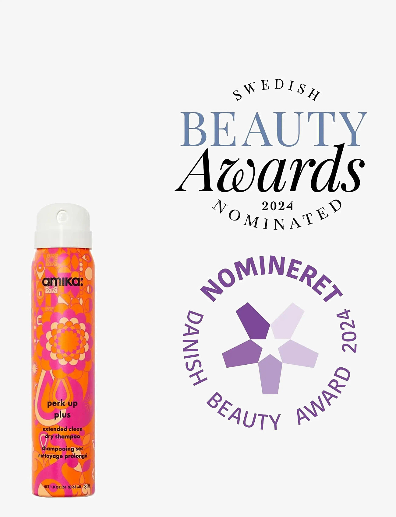 AMIKA - Perk Up Plus Extended Clean Dry Shampoo - tørshampoos - no color - 0