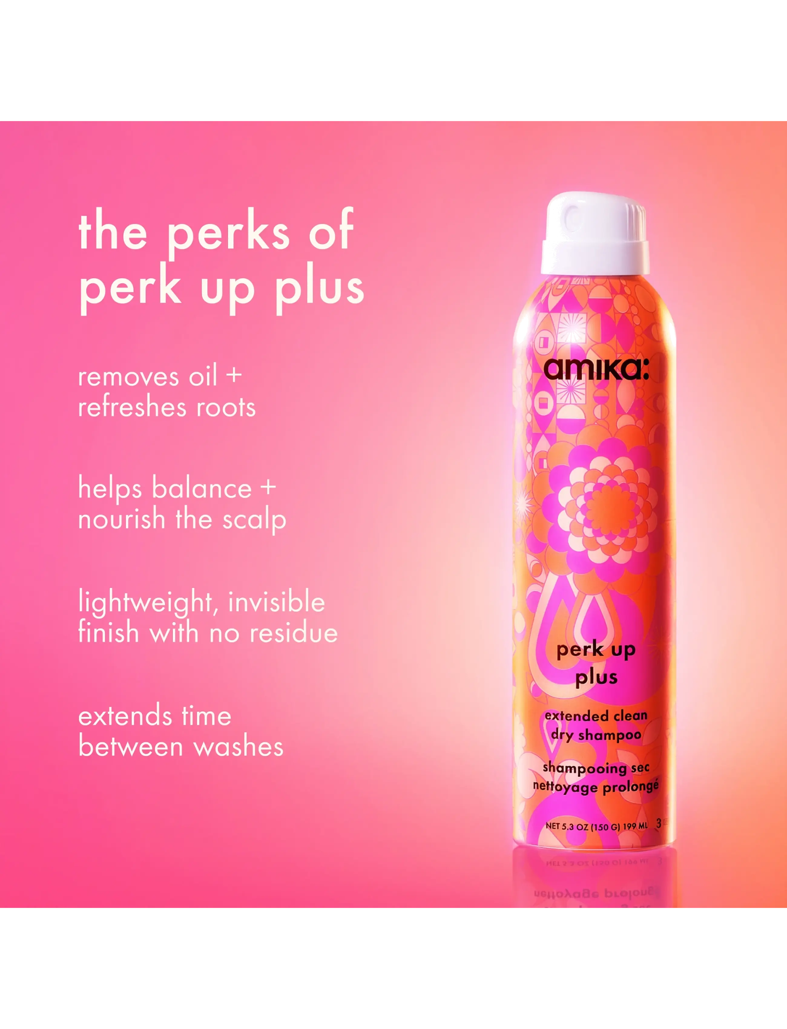 AMIKA - Perk Up Plus Extended Clean Dry Shampoo - torrschampo - no color - 2
