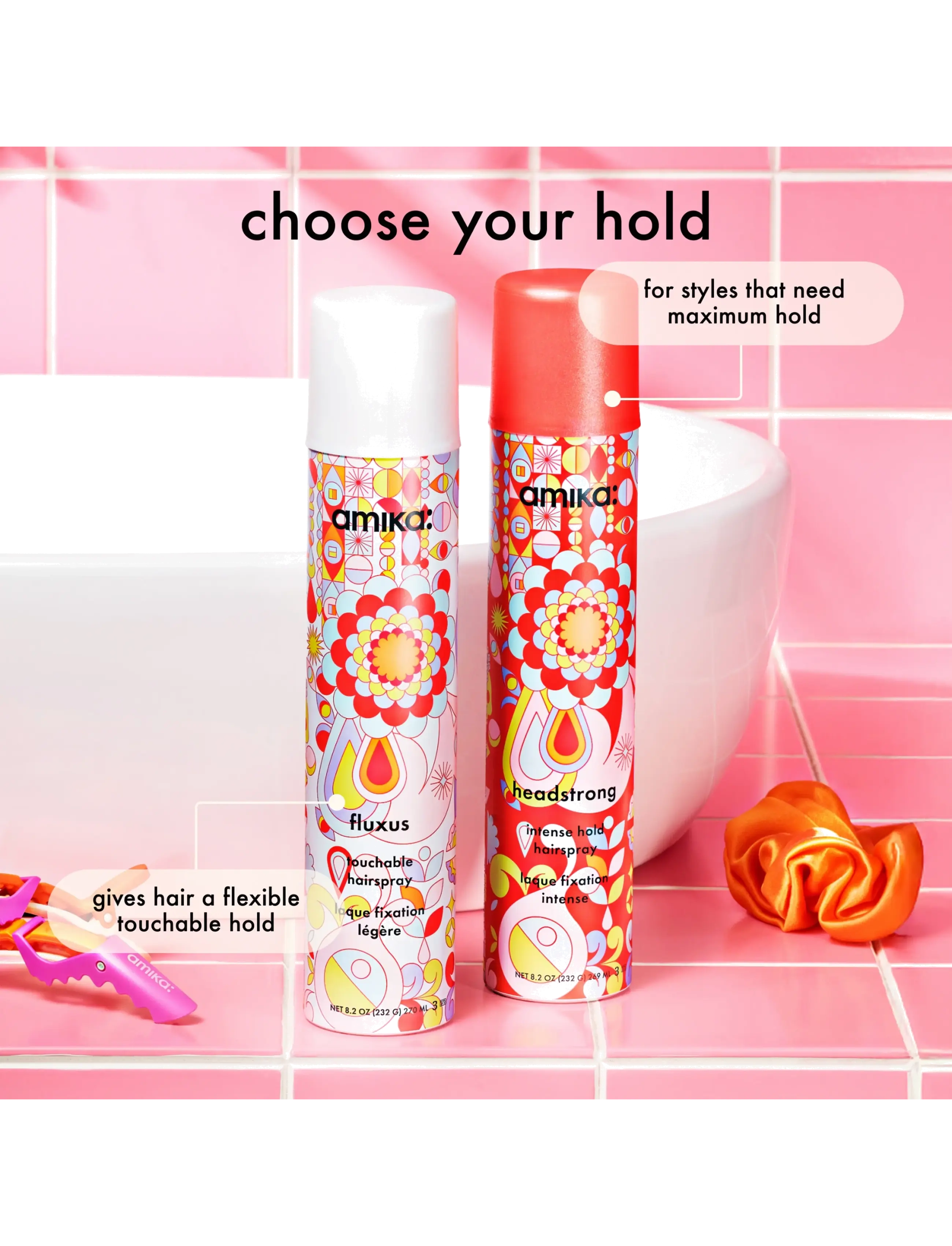 AMIKA - Fluxus Touchable Hairspray - hårspray - no color - 5