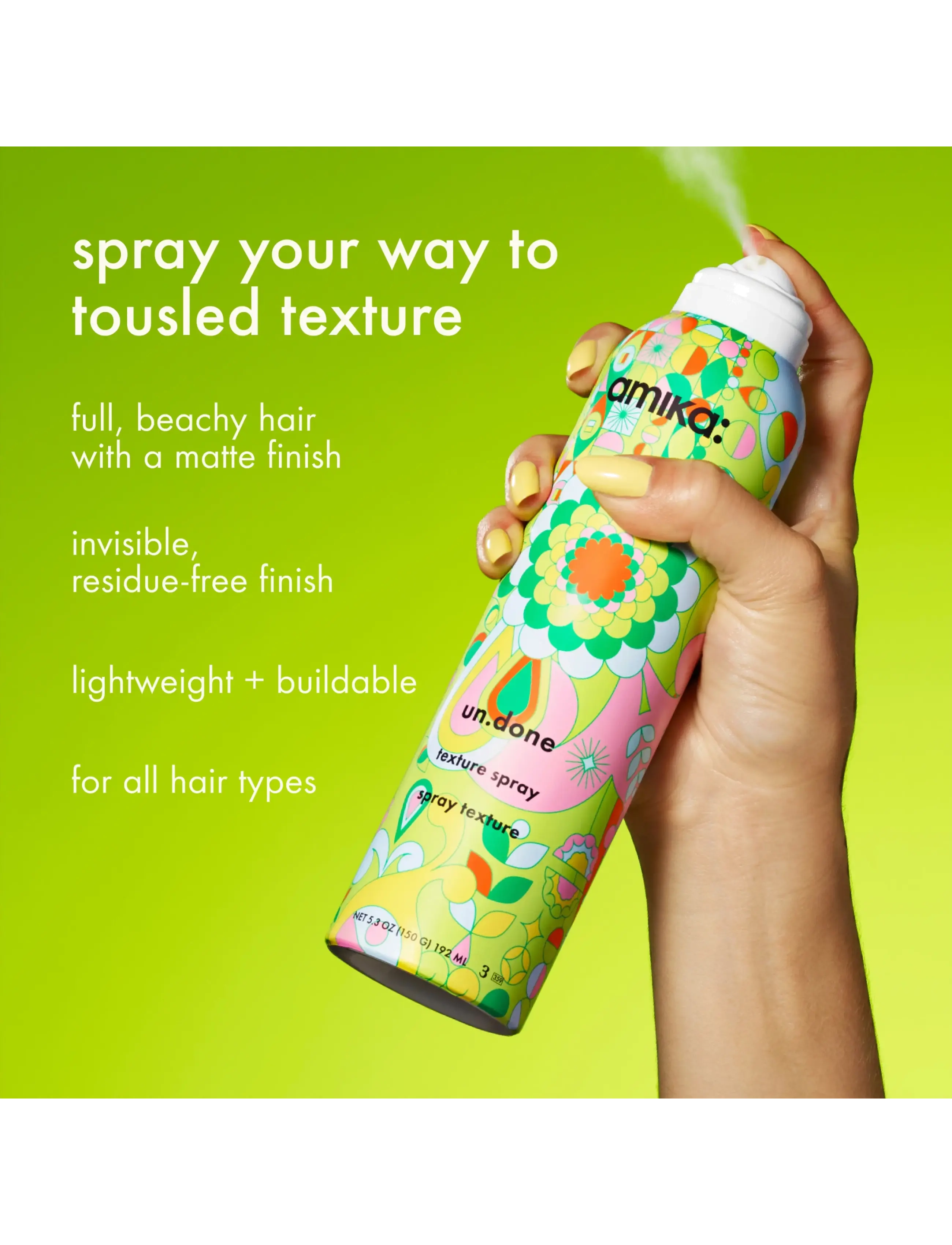 AMIKA - Un.Done Volume & Texture Spray - volymspray - no color - 2