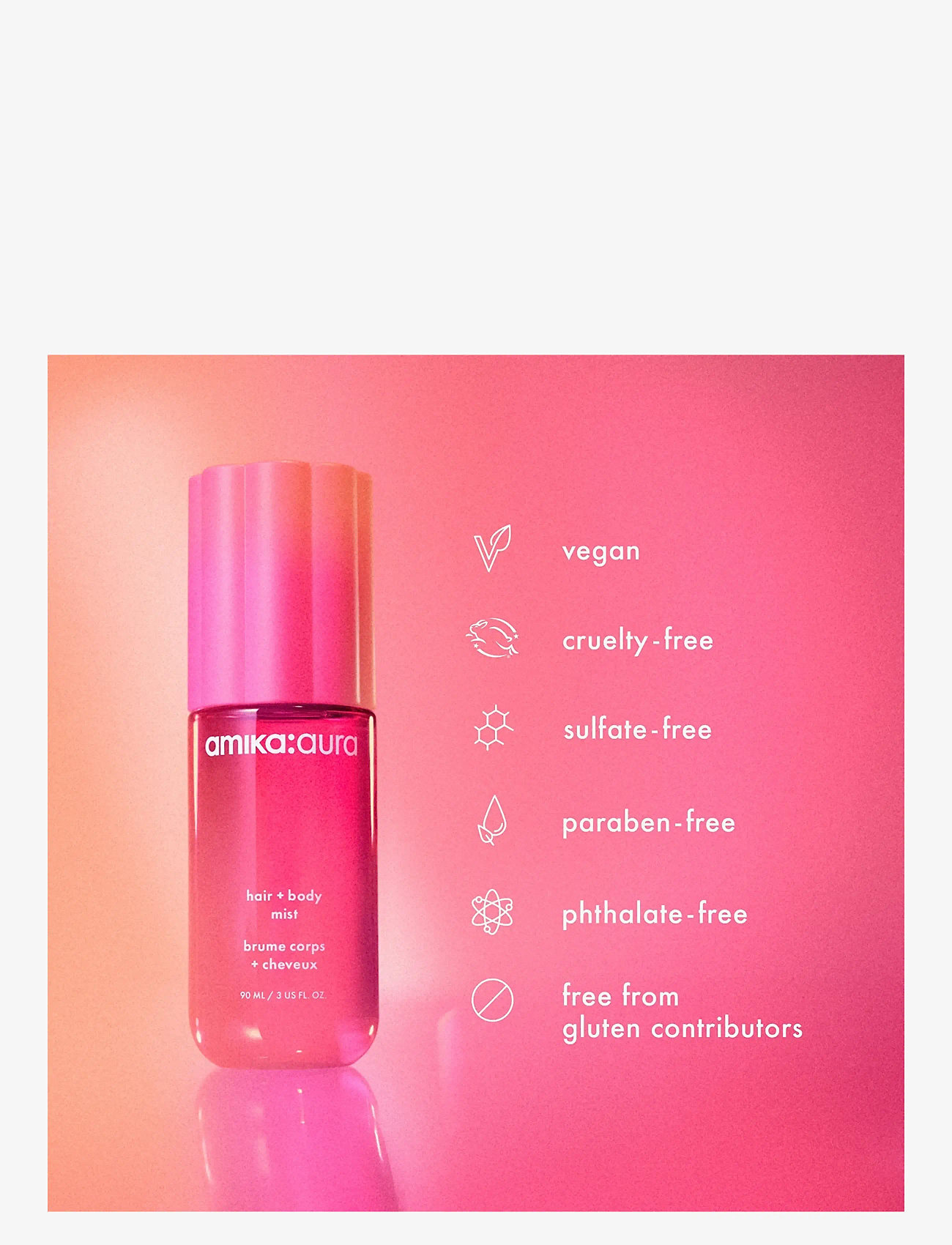 AMIKA - Aura Hair & Body Mist - fragrance - no color - 2