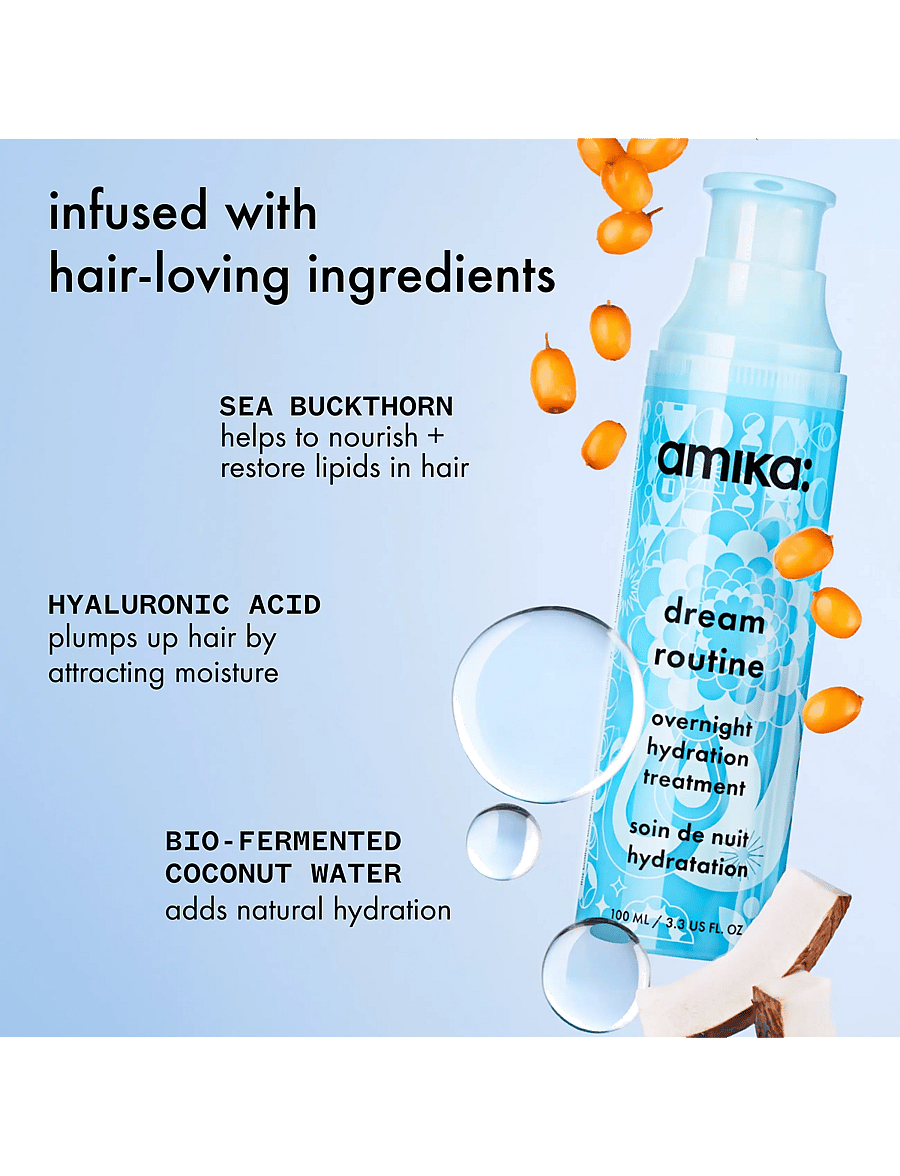 AMIKA - Dream Routine Overnight Hydration Mask - hårinpackning - no color - 3